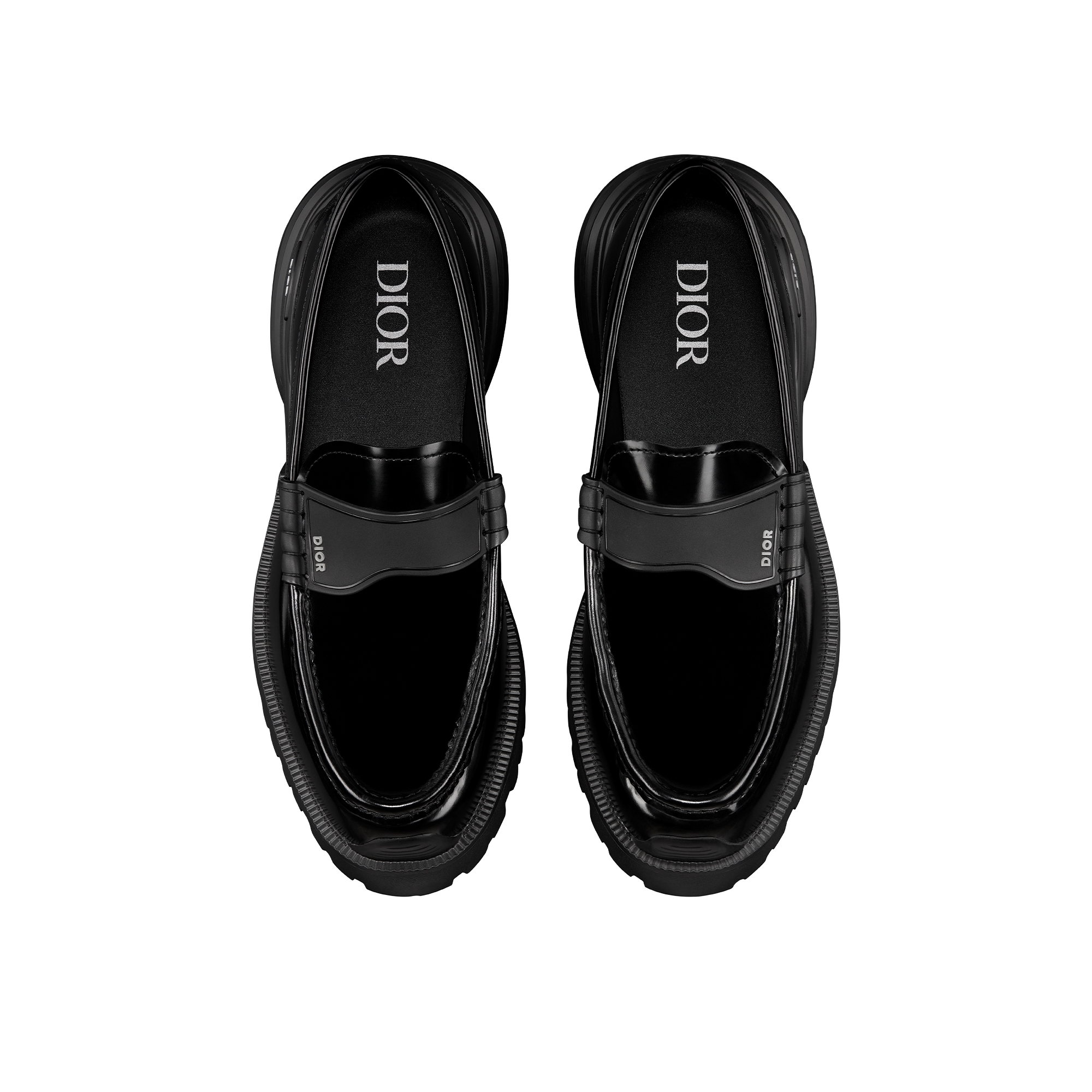 Dior Combat Loafer Black Polished Calfskin E06