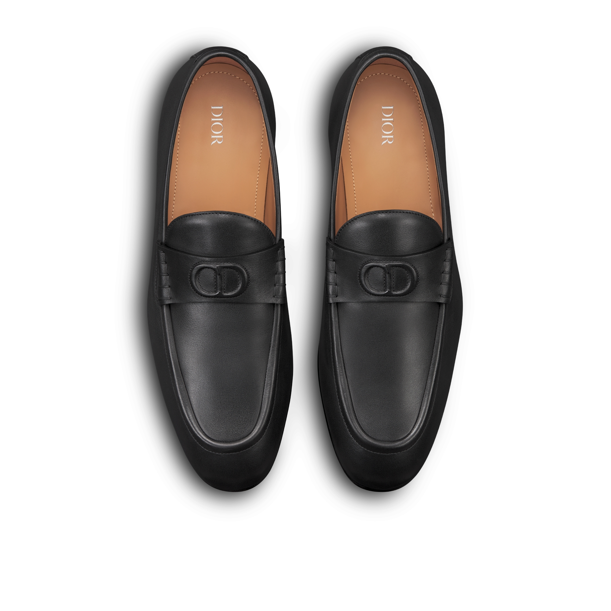 Dior Timeless Flex Loafer Glattes Kalbsleder in Schwarz E06
