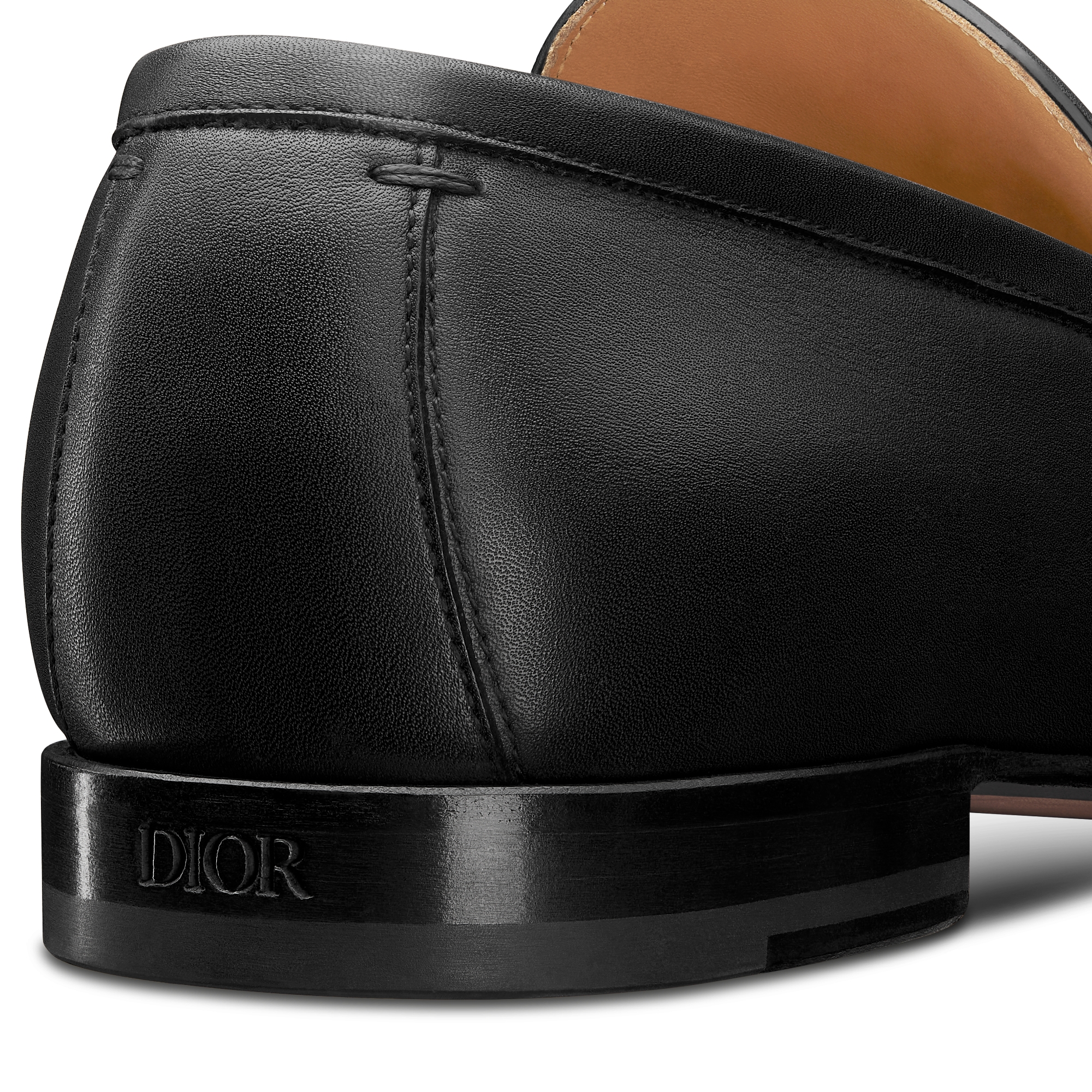 Dior Timeless Flex Loafer Glattes Kalbsleder in Schwarz E09