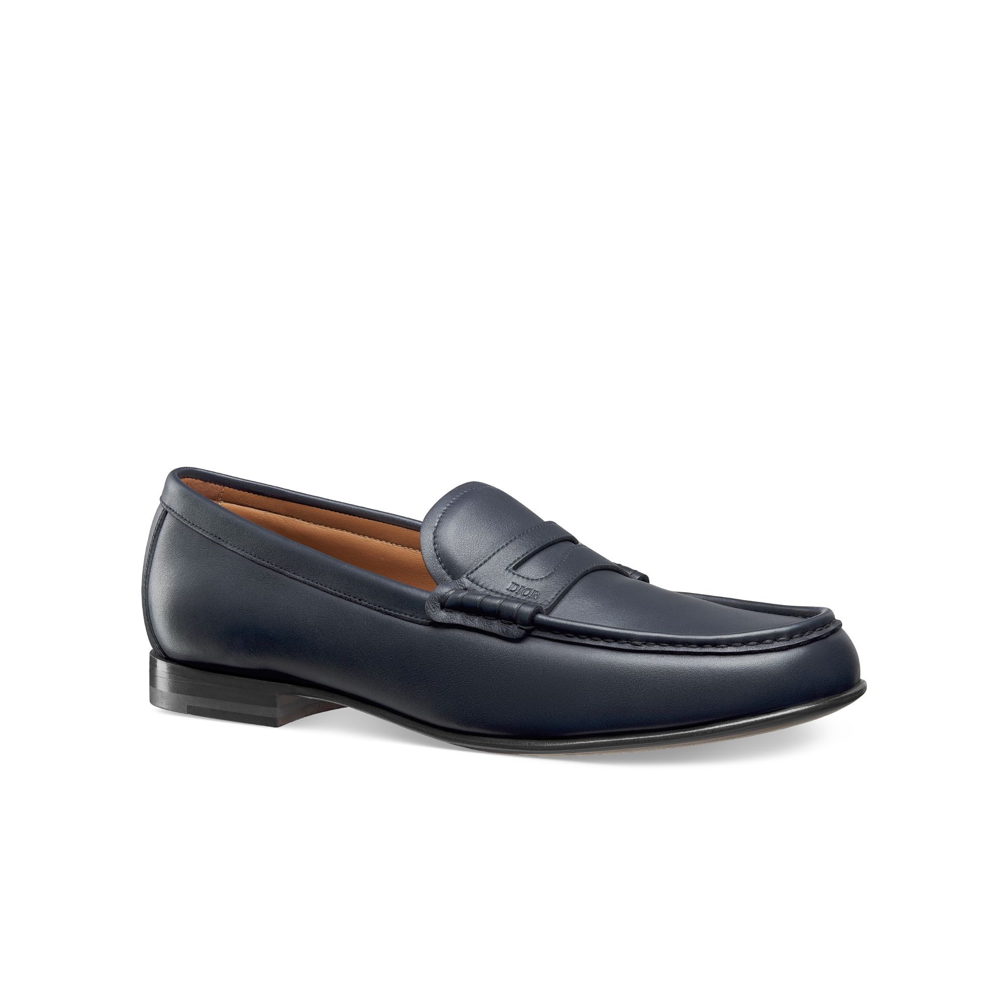 Loafer Dior Granville Flex Couro de vitelo liso azul E03