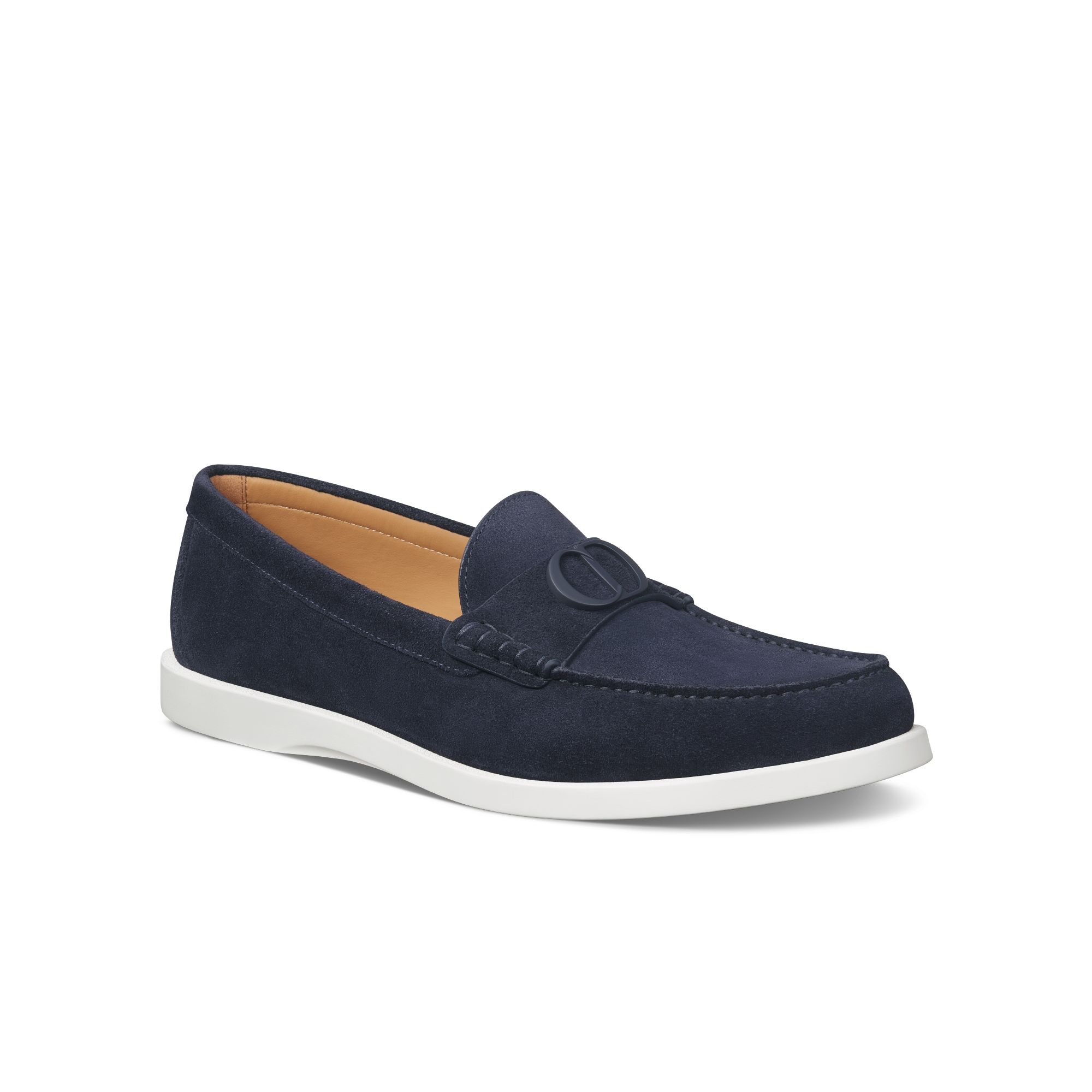 Dior Granville Loafer Veloursleder in Marineblau E03
