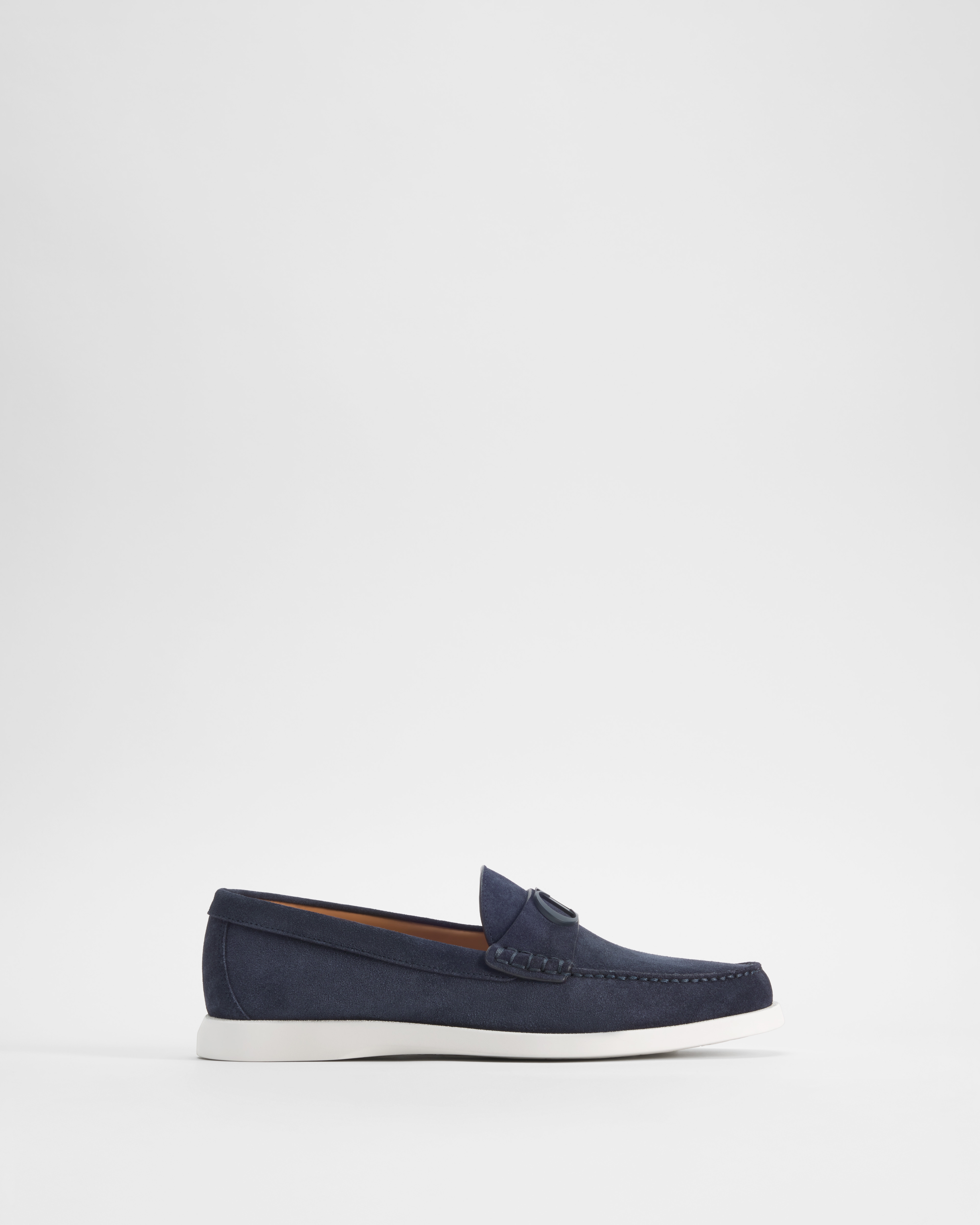 Mocassin Dior Granville Suède bleu marine E02