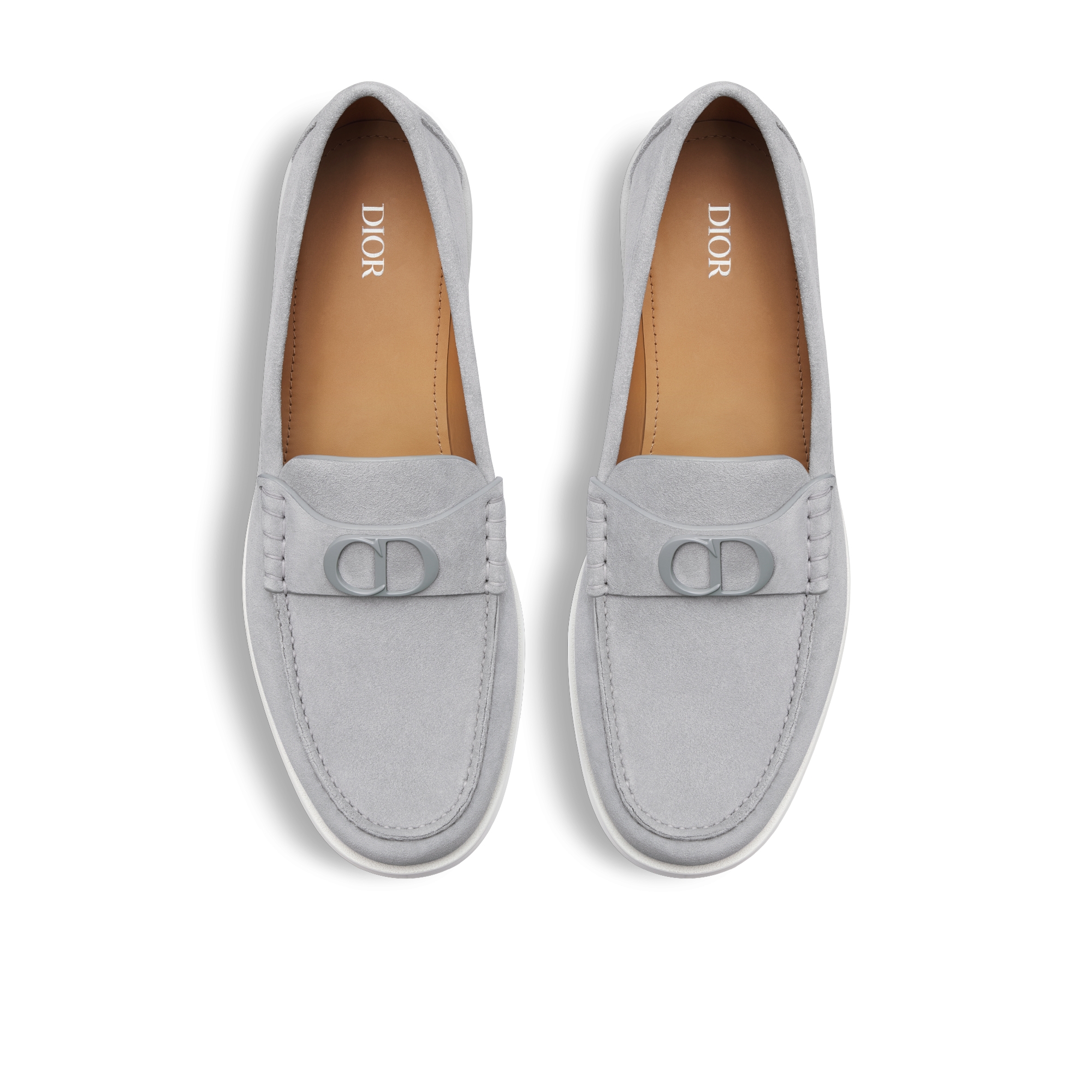 Dior Granville Loafer Dior Gray Suede E06