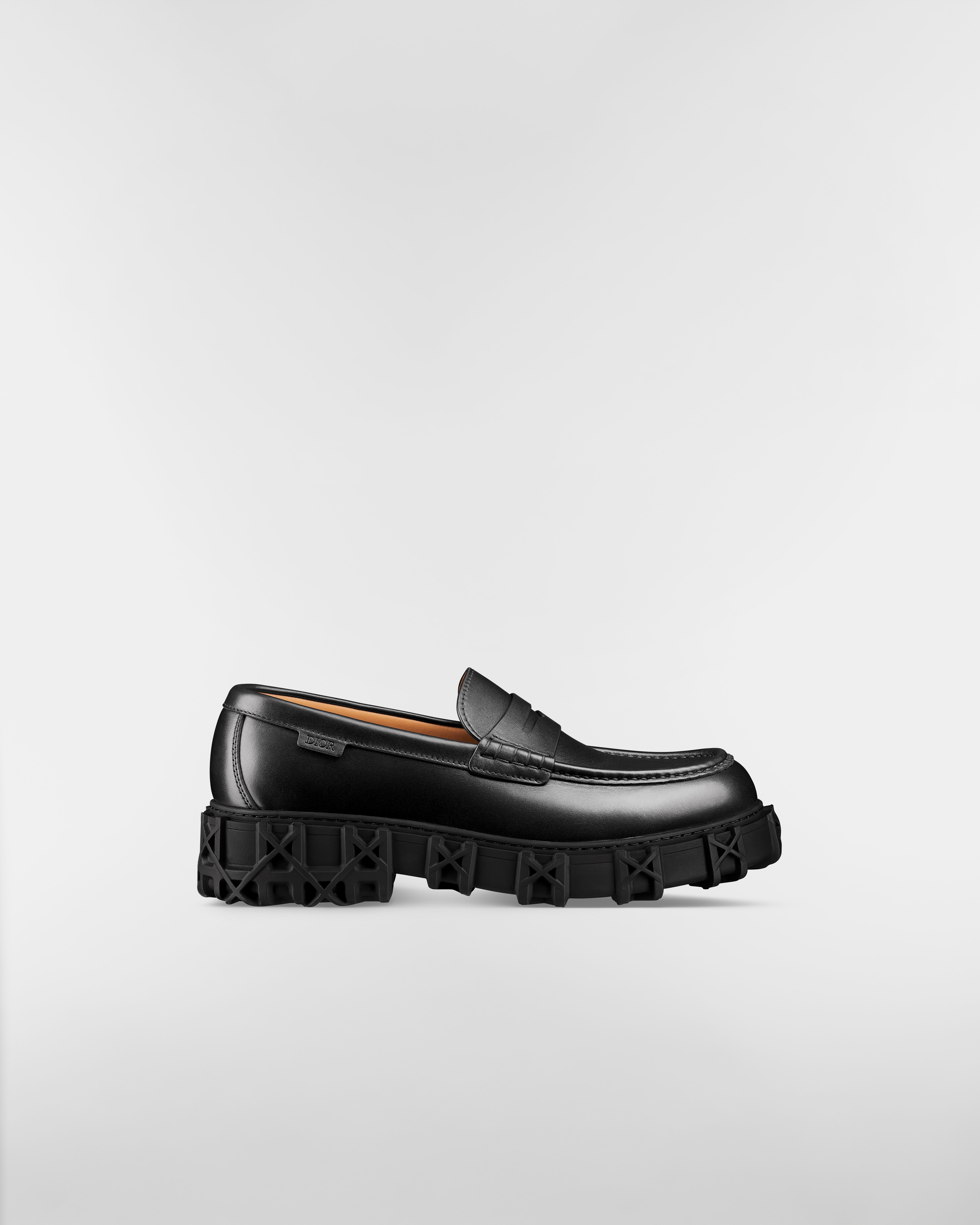 Mocassin Dior Slickrock Cuir de veau lisse noir E02