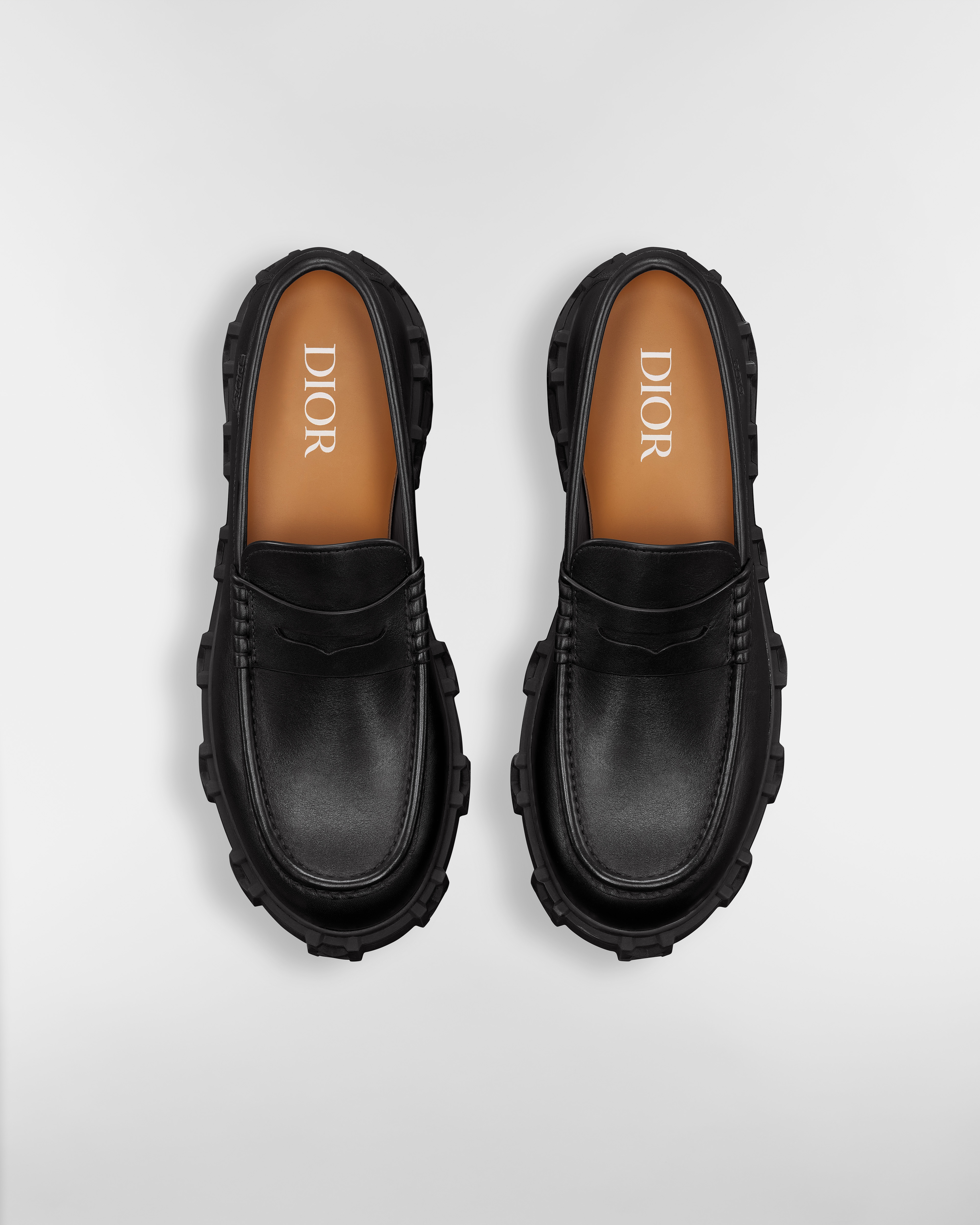 Mocassin Dior Slickrock Cuir de veau lisse noir E06