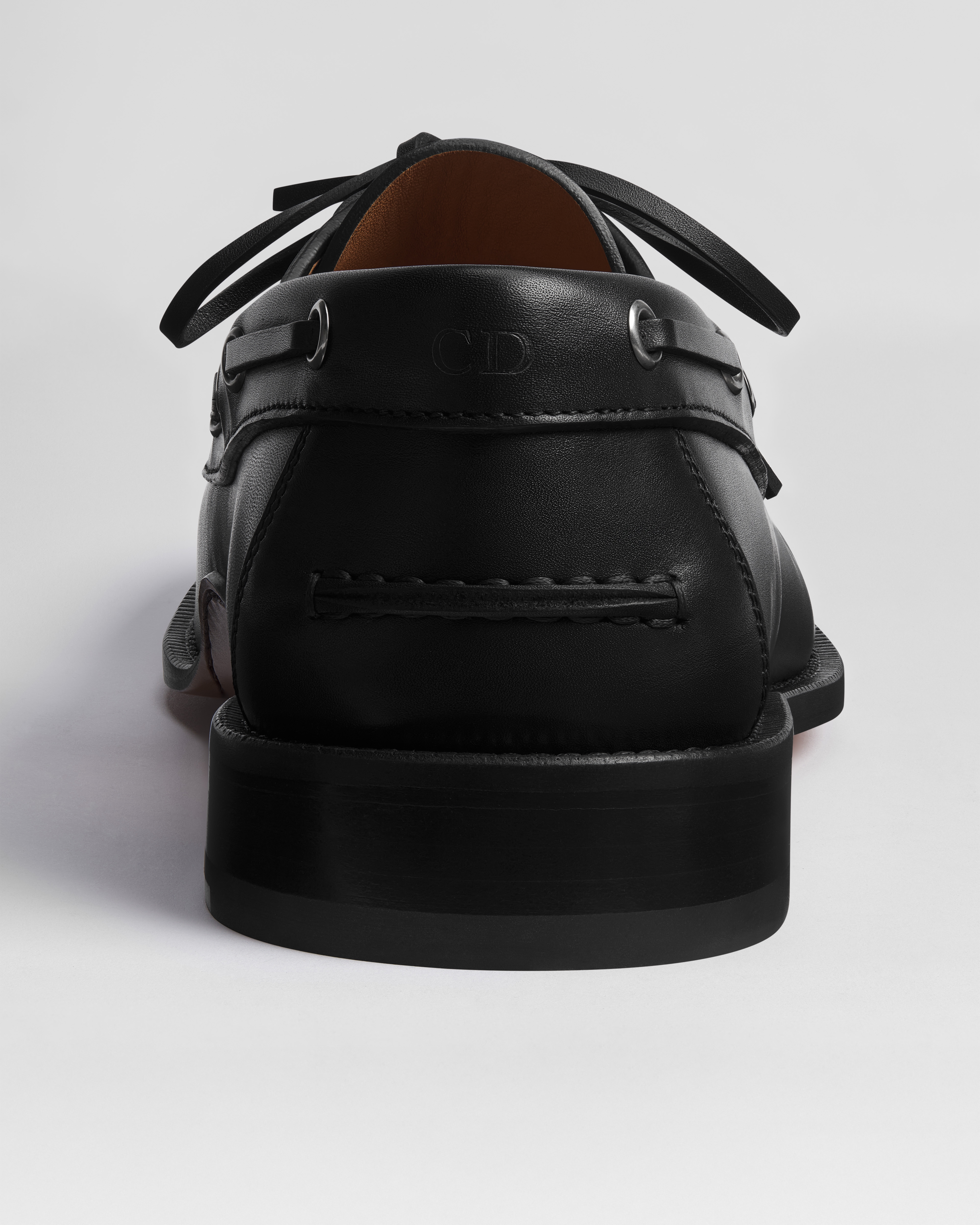 Dior Archie 帆船鞋 黑色光滑小牛皮 E11