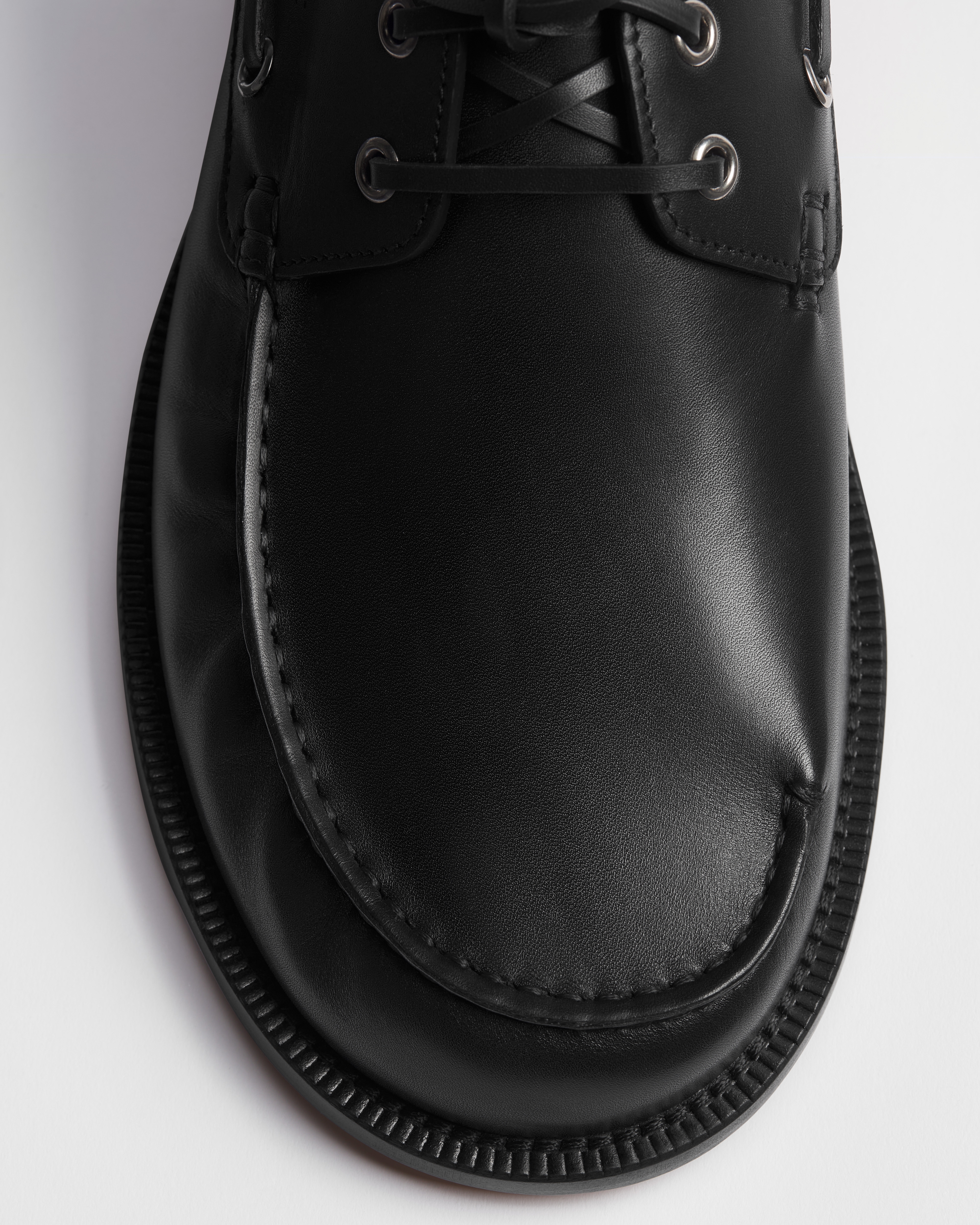 Dior Archie 帆船鞋 黑色光滑小牛皮 E12