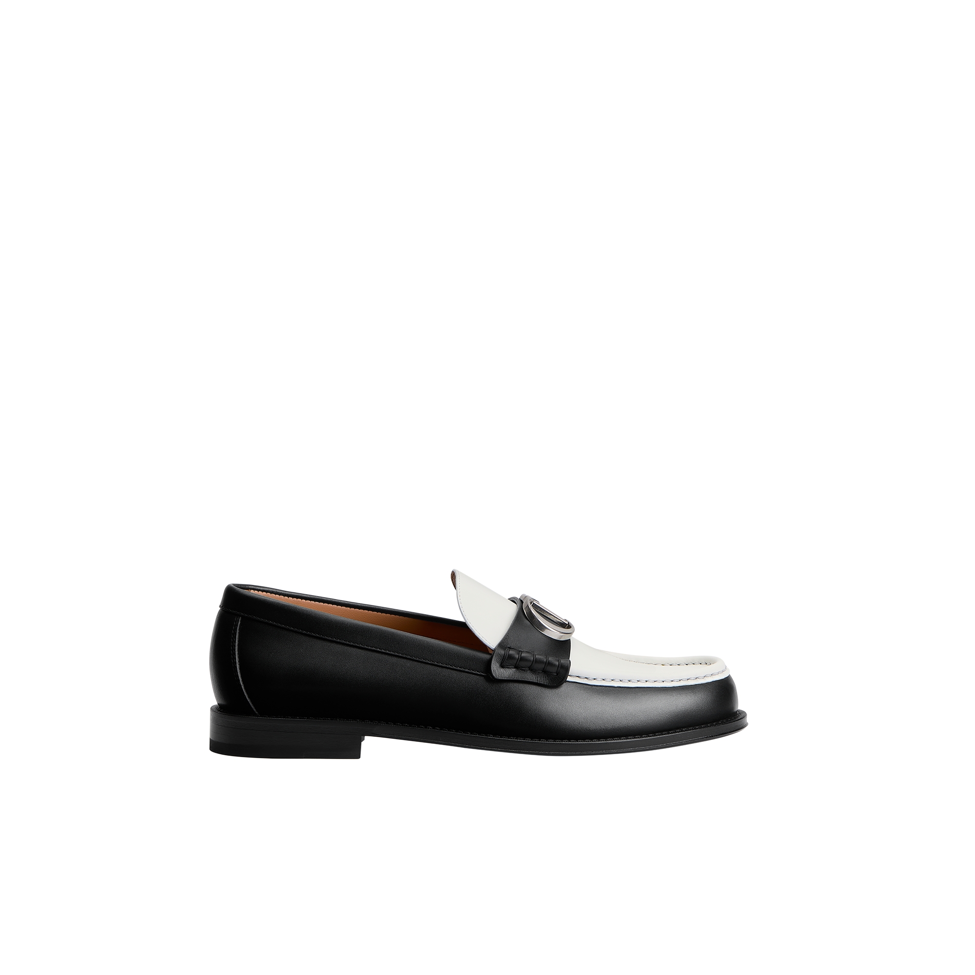 Dior Granville Loafer Black and White Smooth Calfskin E02