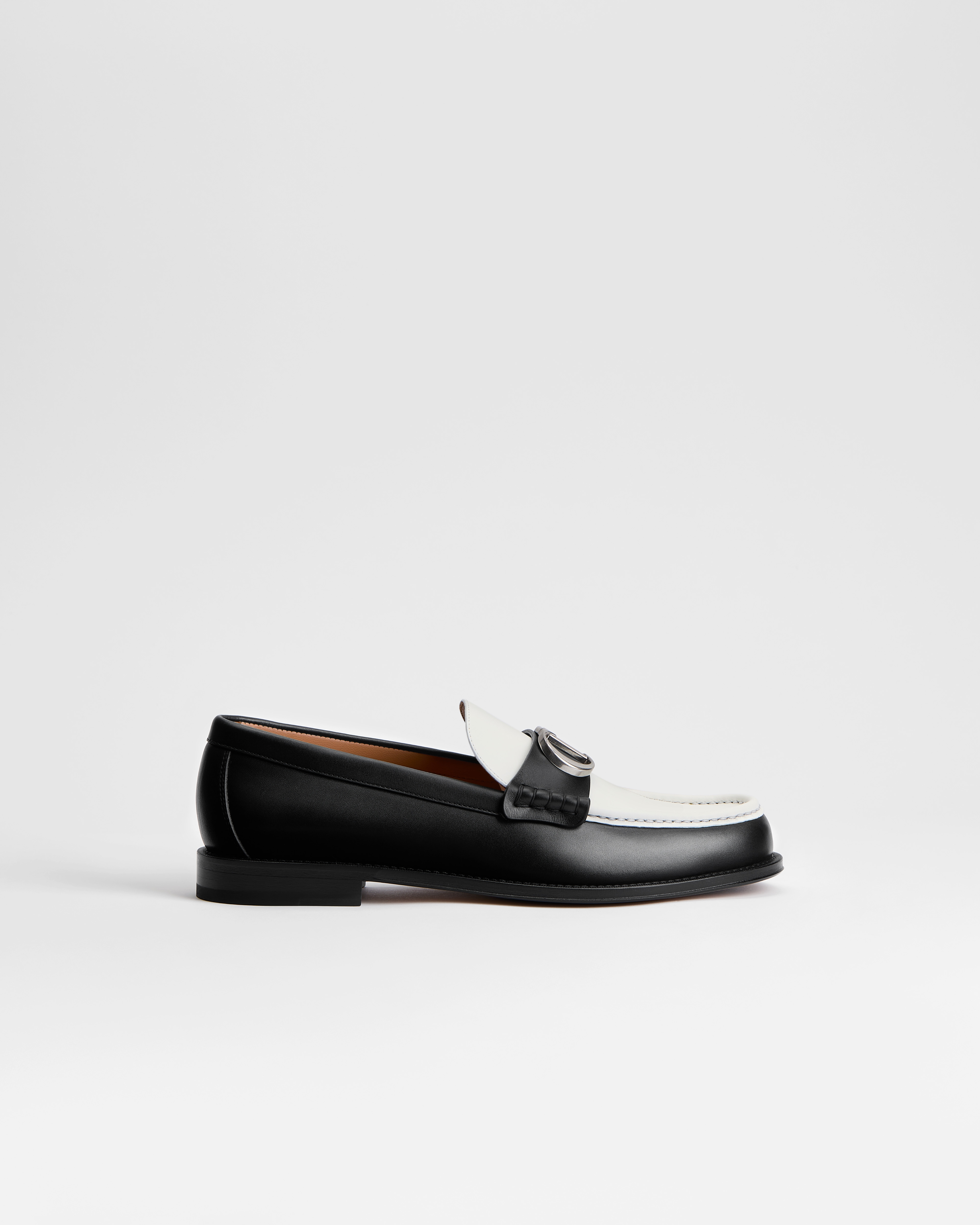 Dior Granville Loafer Black and White Smooth Calfskin E02