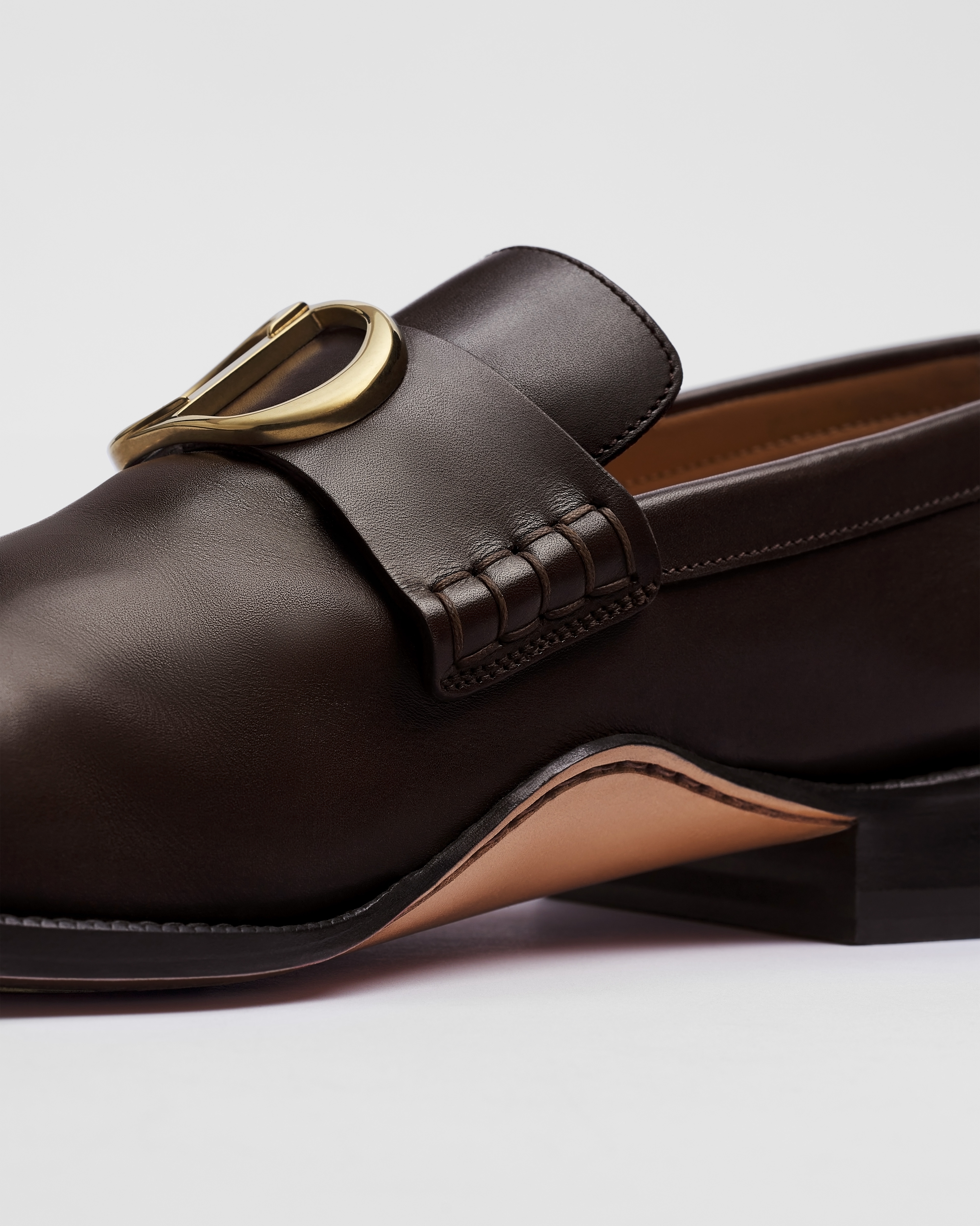 Dior Archie-instapper Soepel donkerbruin kalfsleer E10