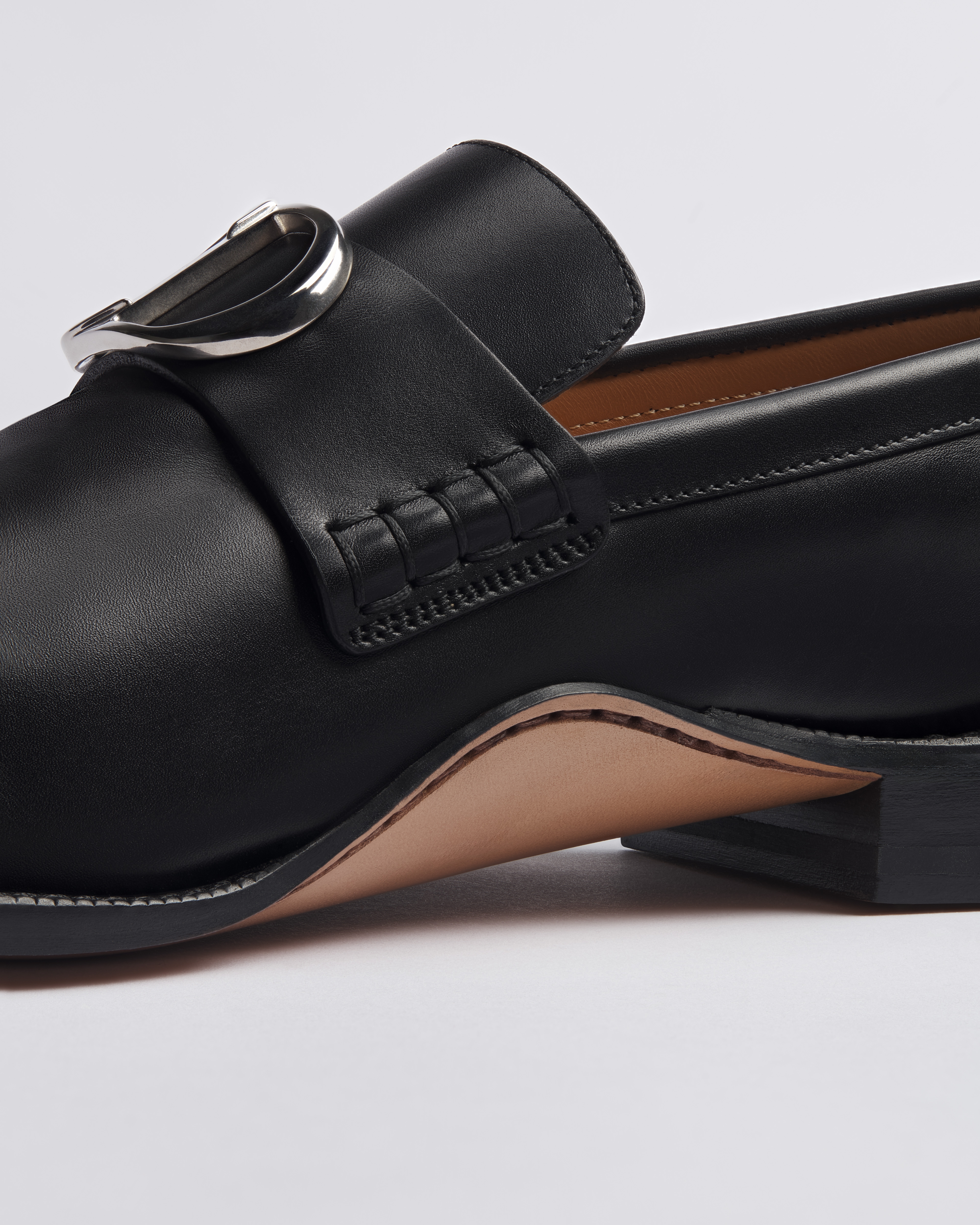 Mocassin Dior Archie Cuir de veau lisse noir E09