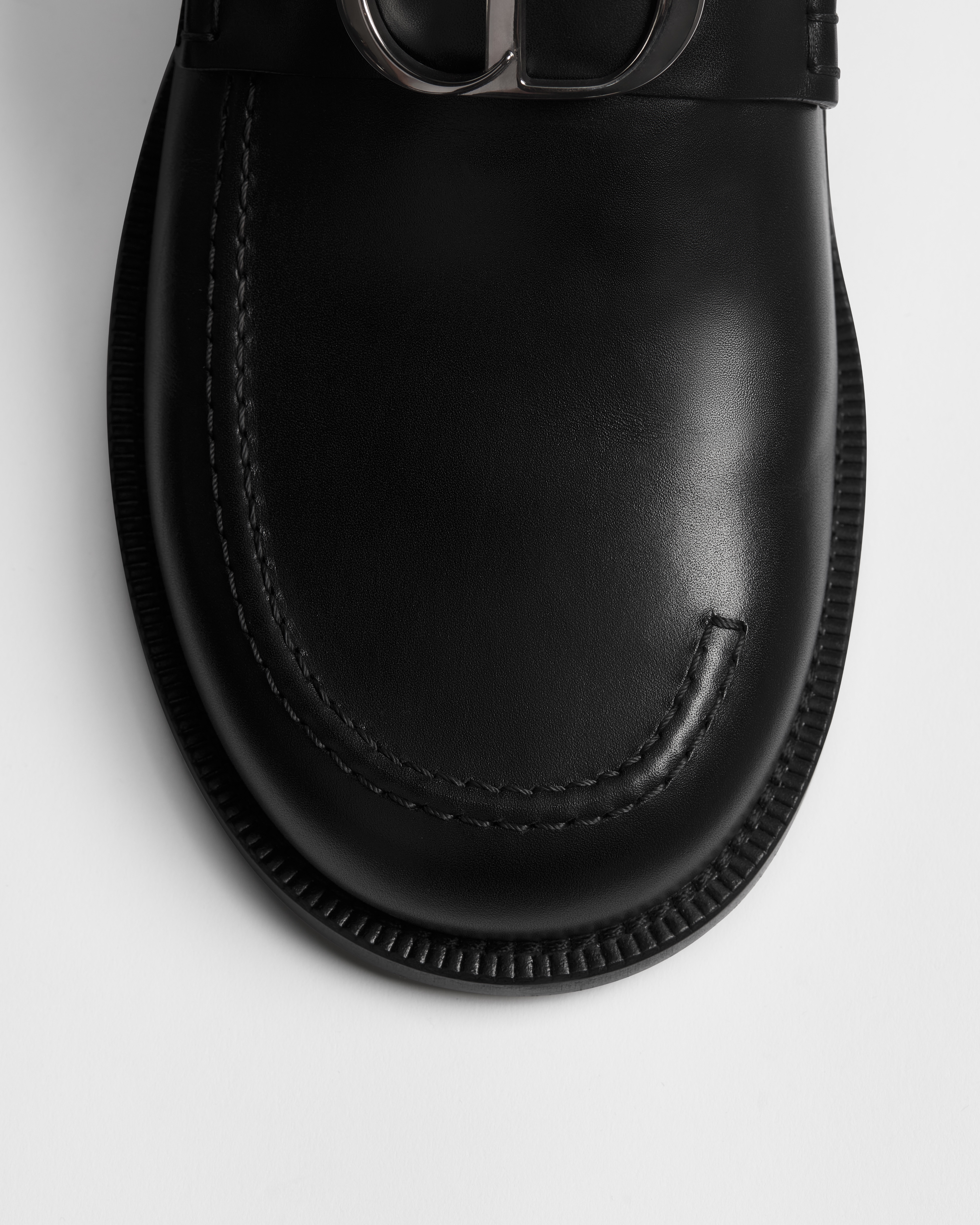 Mocassin Dior Archie Cuir de veau lisse noir E12