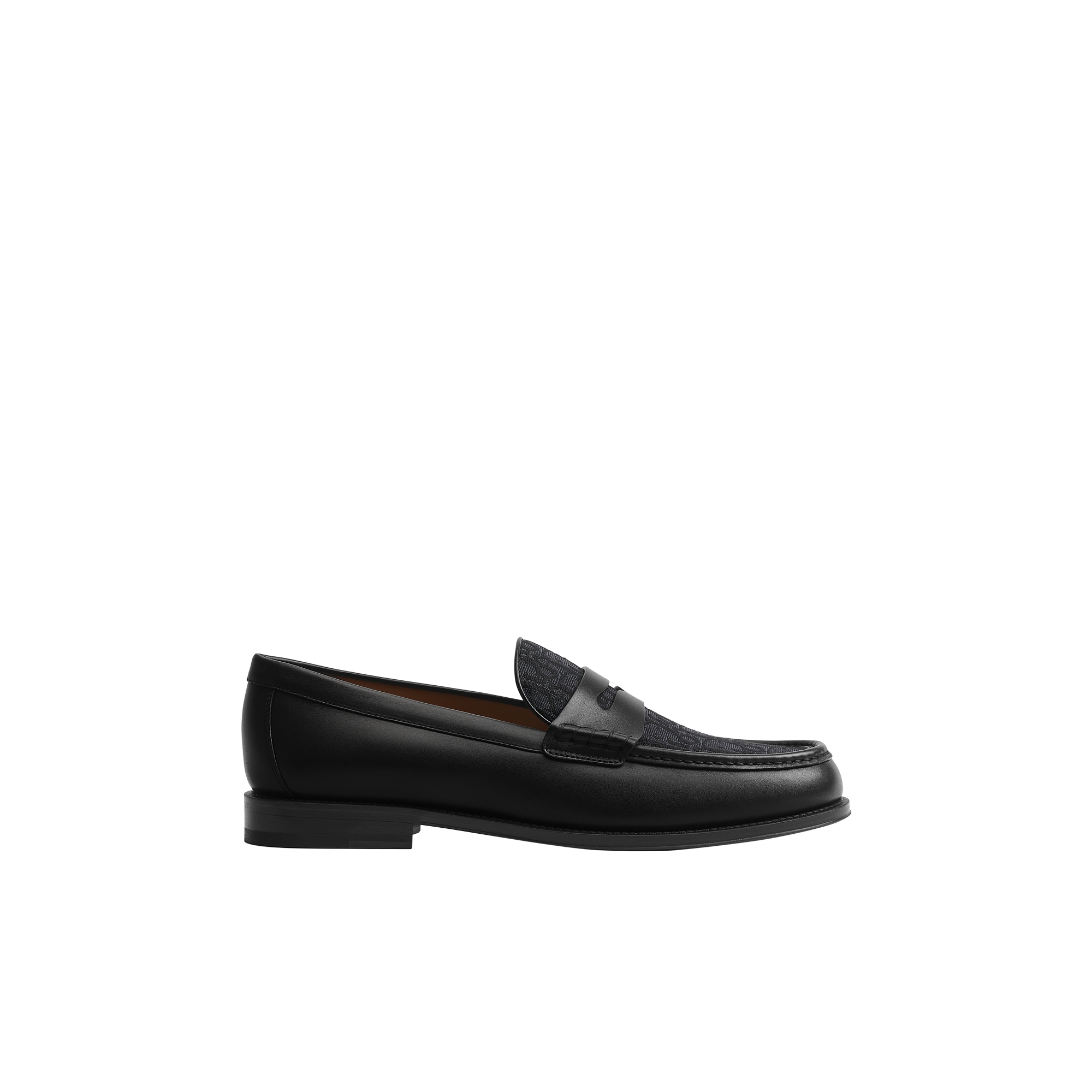 Dior Granville Loafer Black Smooth Calfskin and Black Dior Oblique