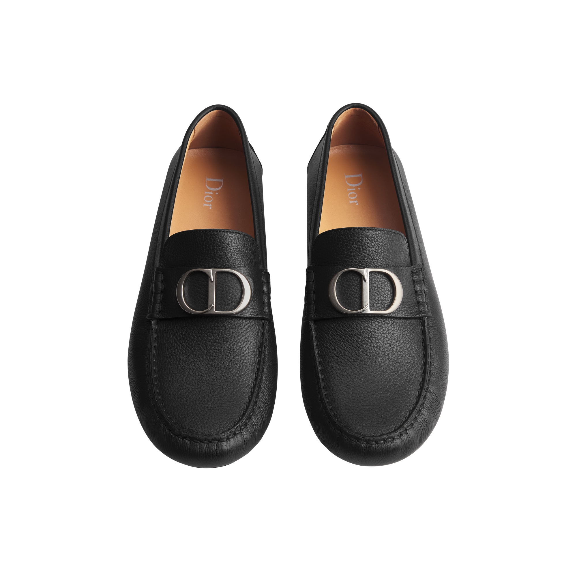 Dior Roadie Loafer Black Grained Calfskin E06