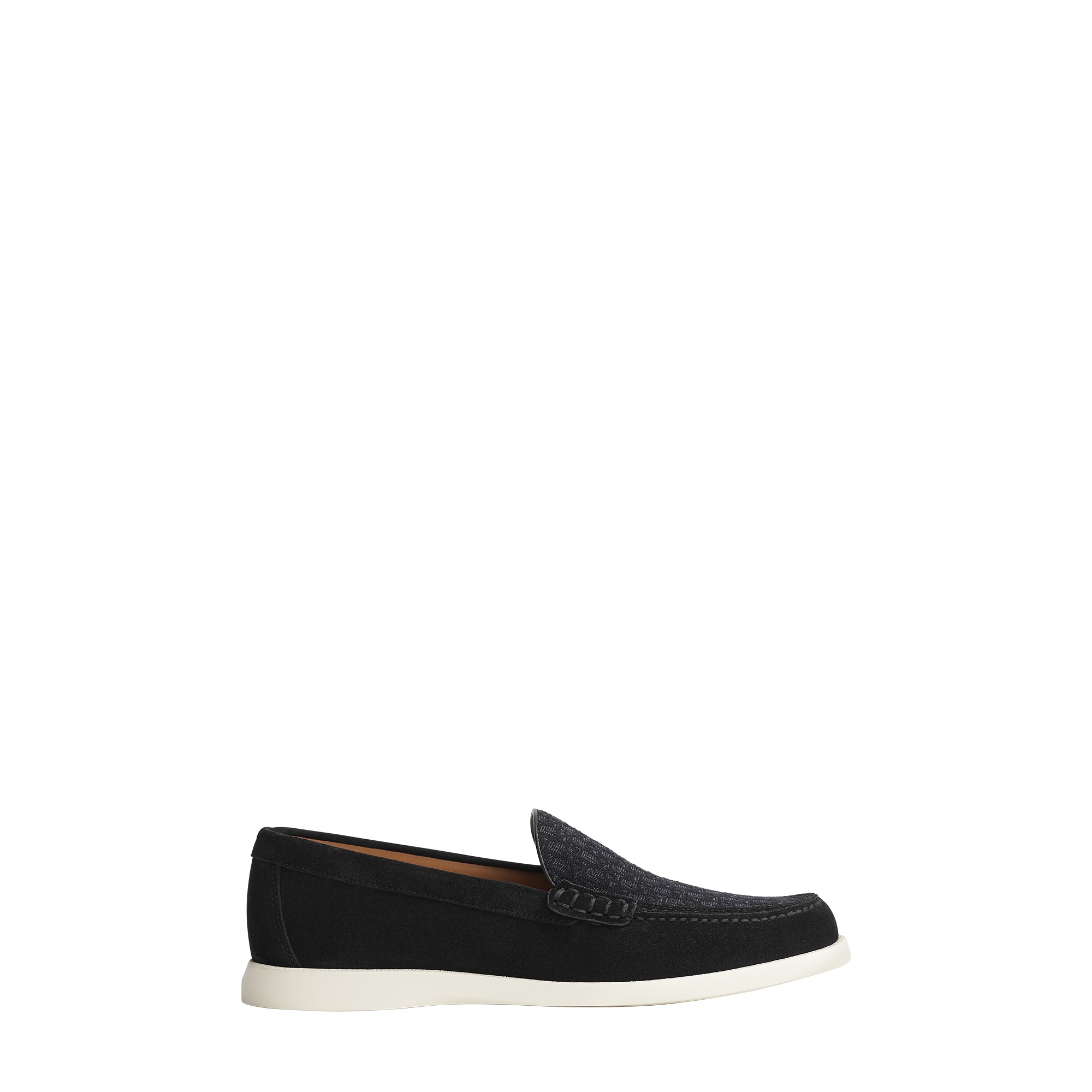  Ante de piel de becerro y Dior Oblique en jacquard negro