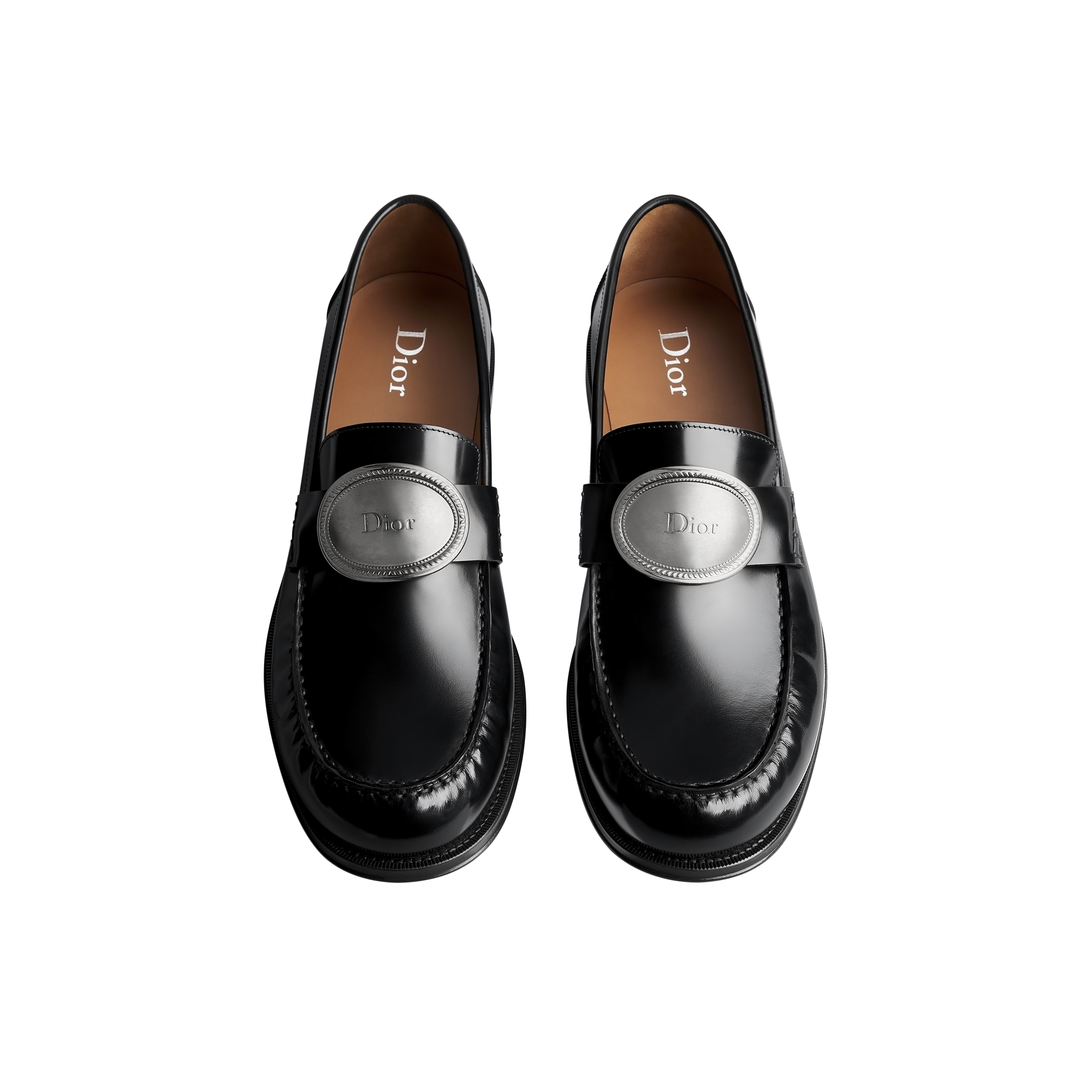 Dior Médaillon Loafer Black Smooth Calfskin E06