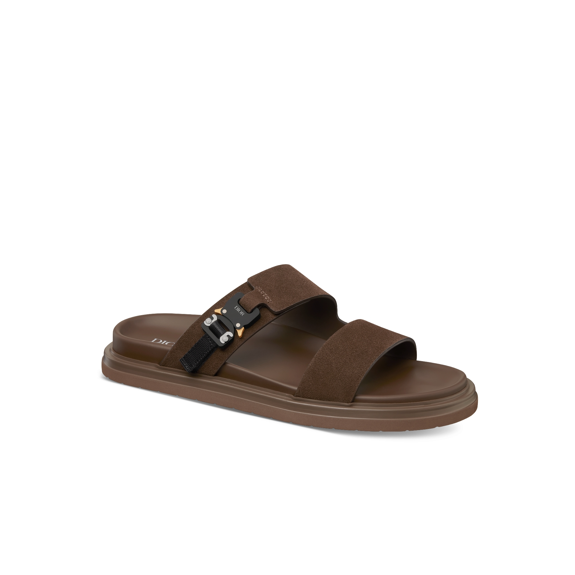 Dior Aqua Sandal Deep Brown Suede E03