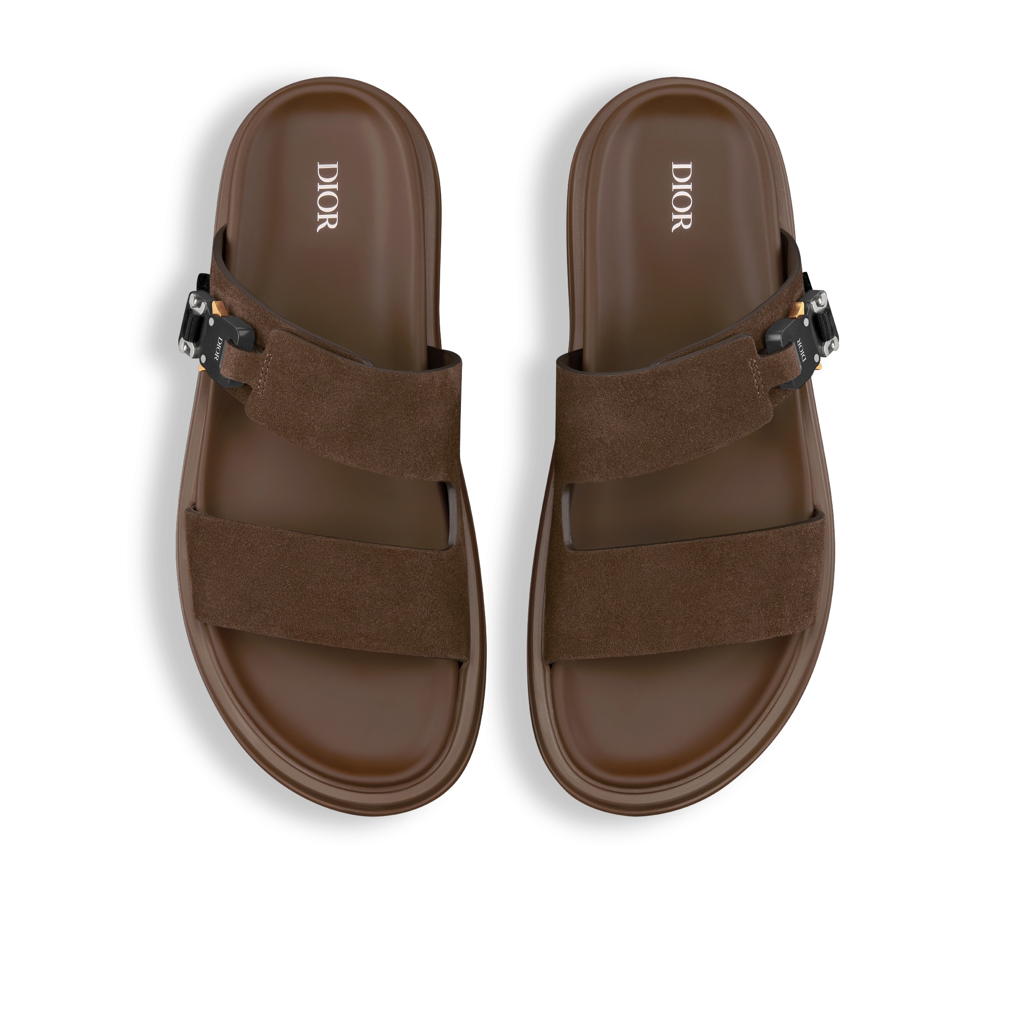 Sandália Dior Aqua Camurça marrom-escura E06