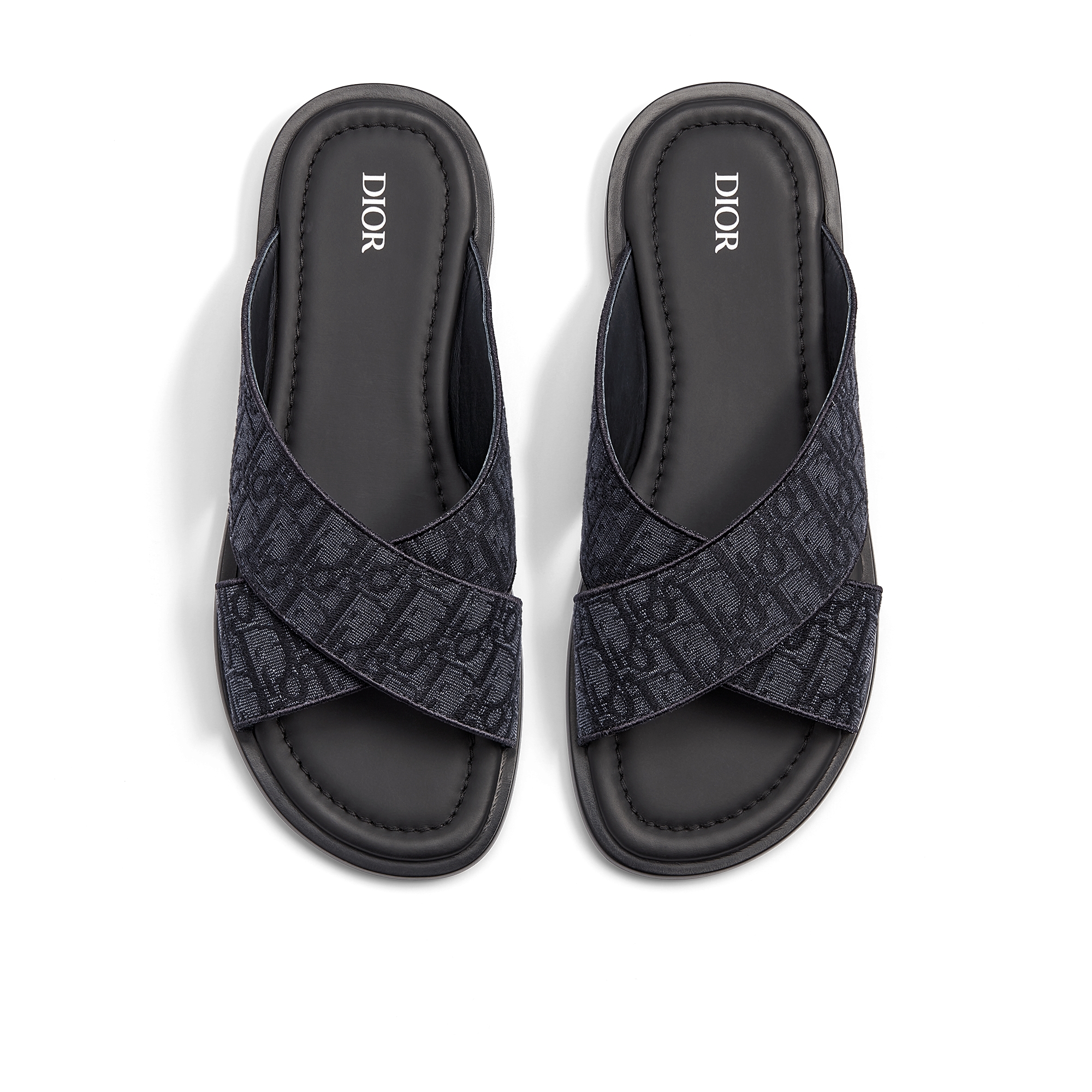 Sandalia Dior Alias Dior Oblique en jacquard negro E06