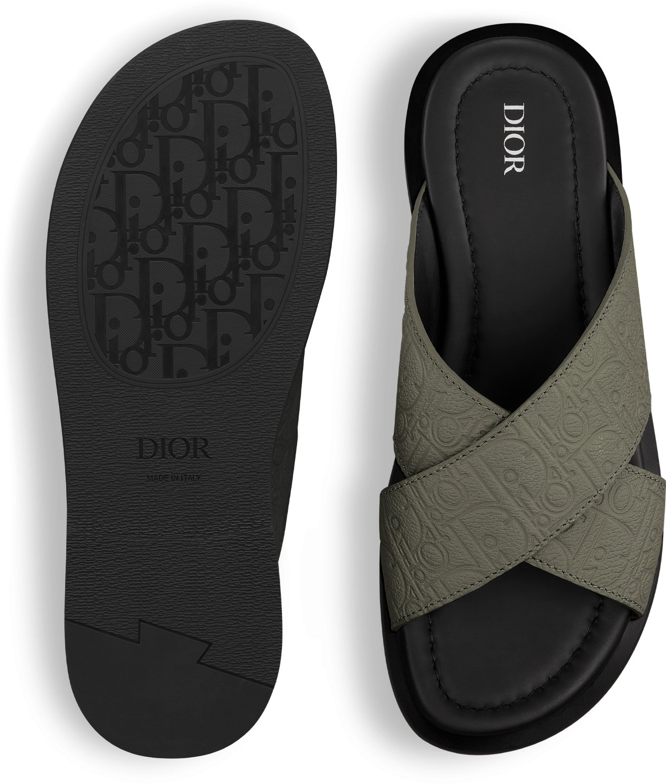 CD ALIAS SANDAL CIDER EMBOSSED CALFSKIN