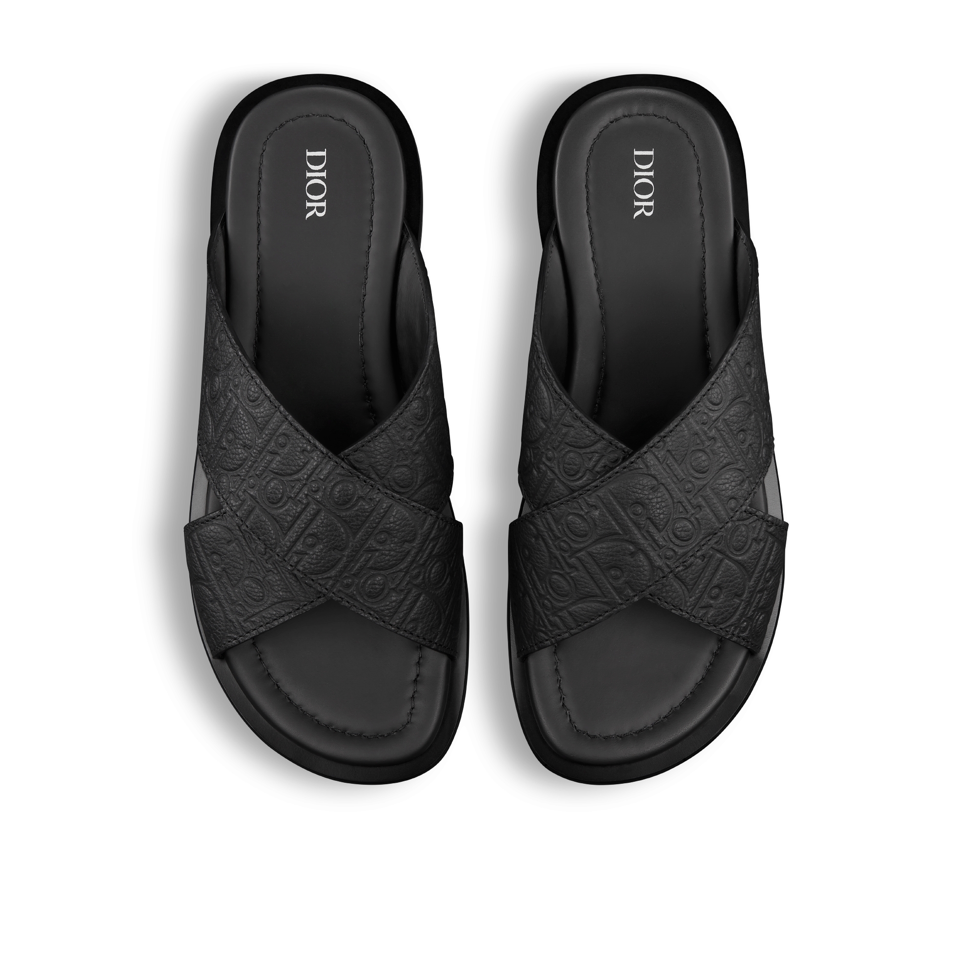 Dior Alias-sandaal Zwart Dior Gravity-leer E06