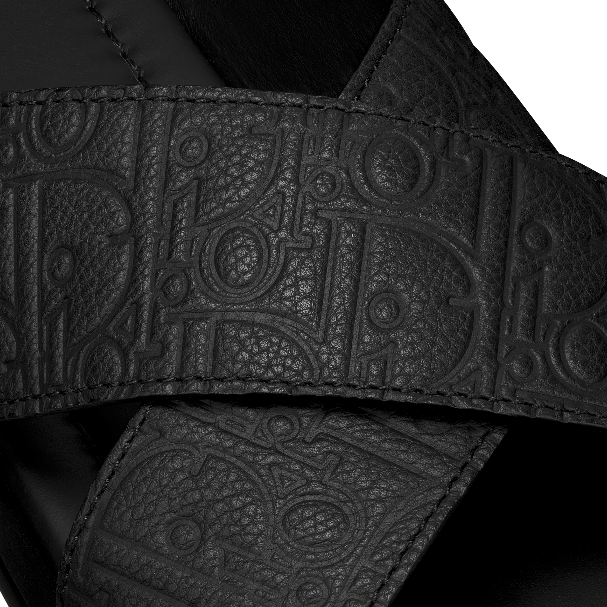 Dior Alias-sandaal Zwart Dior Gravity-leer E09