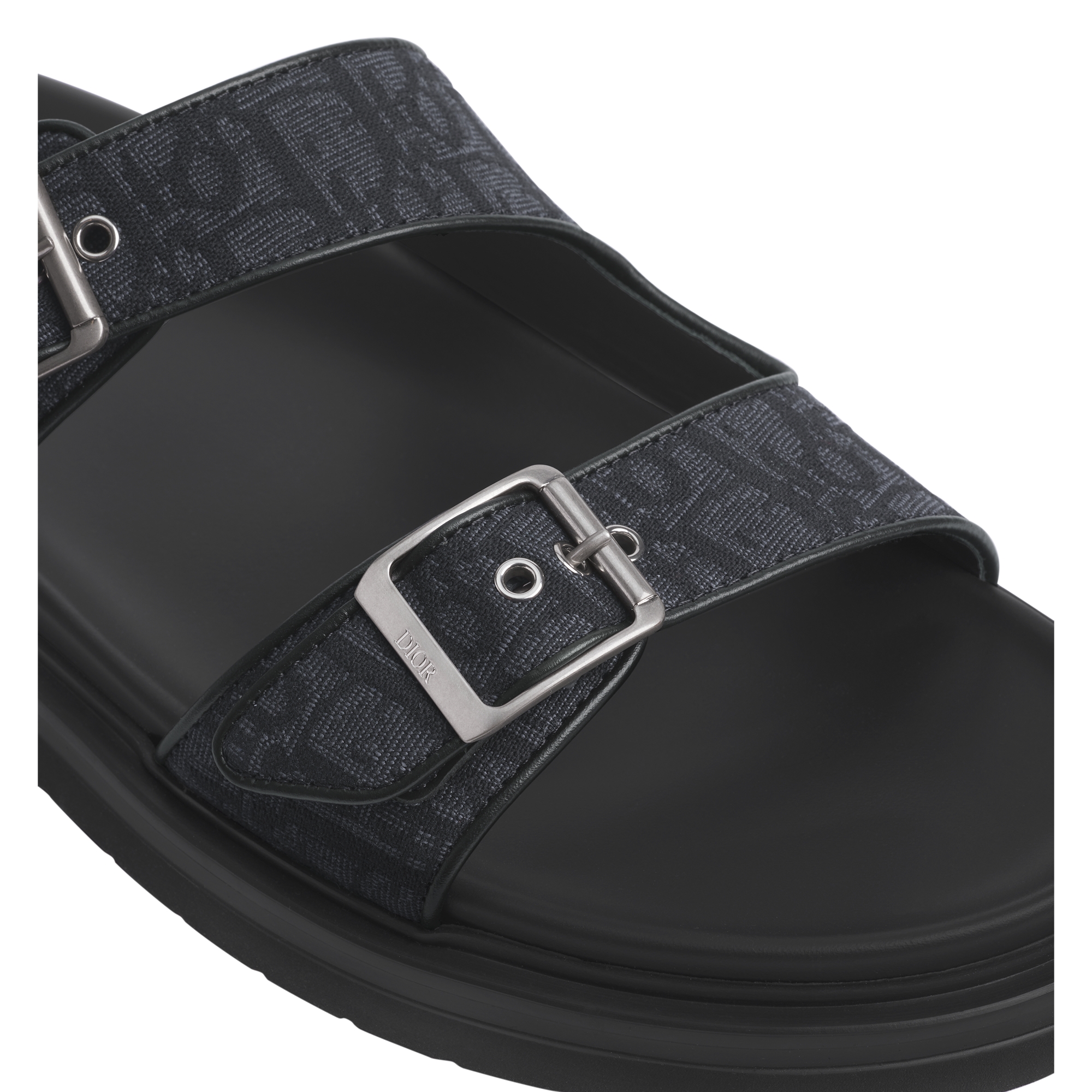 Dior Aqua Sandal Black Dior Oblique Jacquard E09