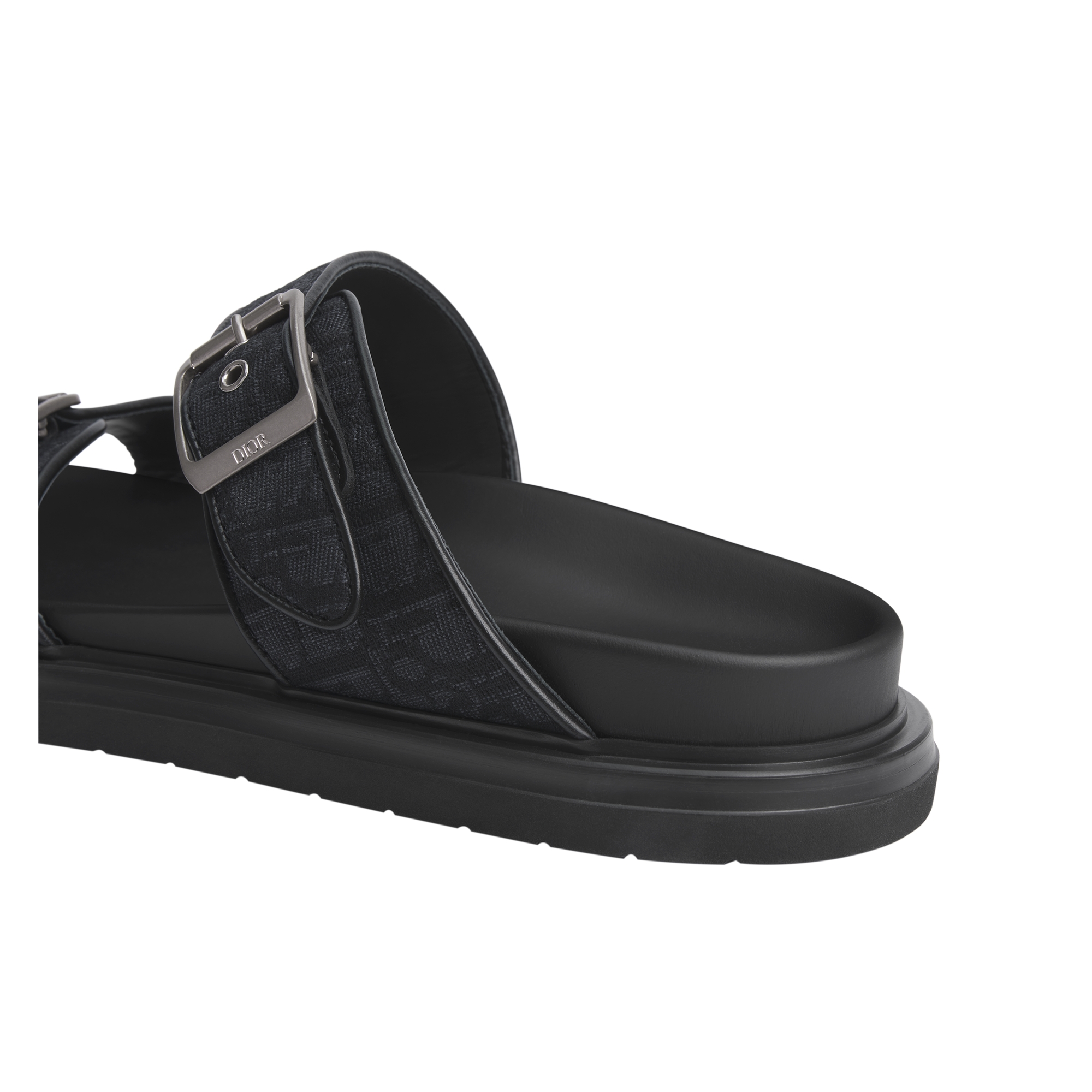 Dior Aqua Sandal Black Dior Oblique Jacquard E11