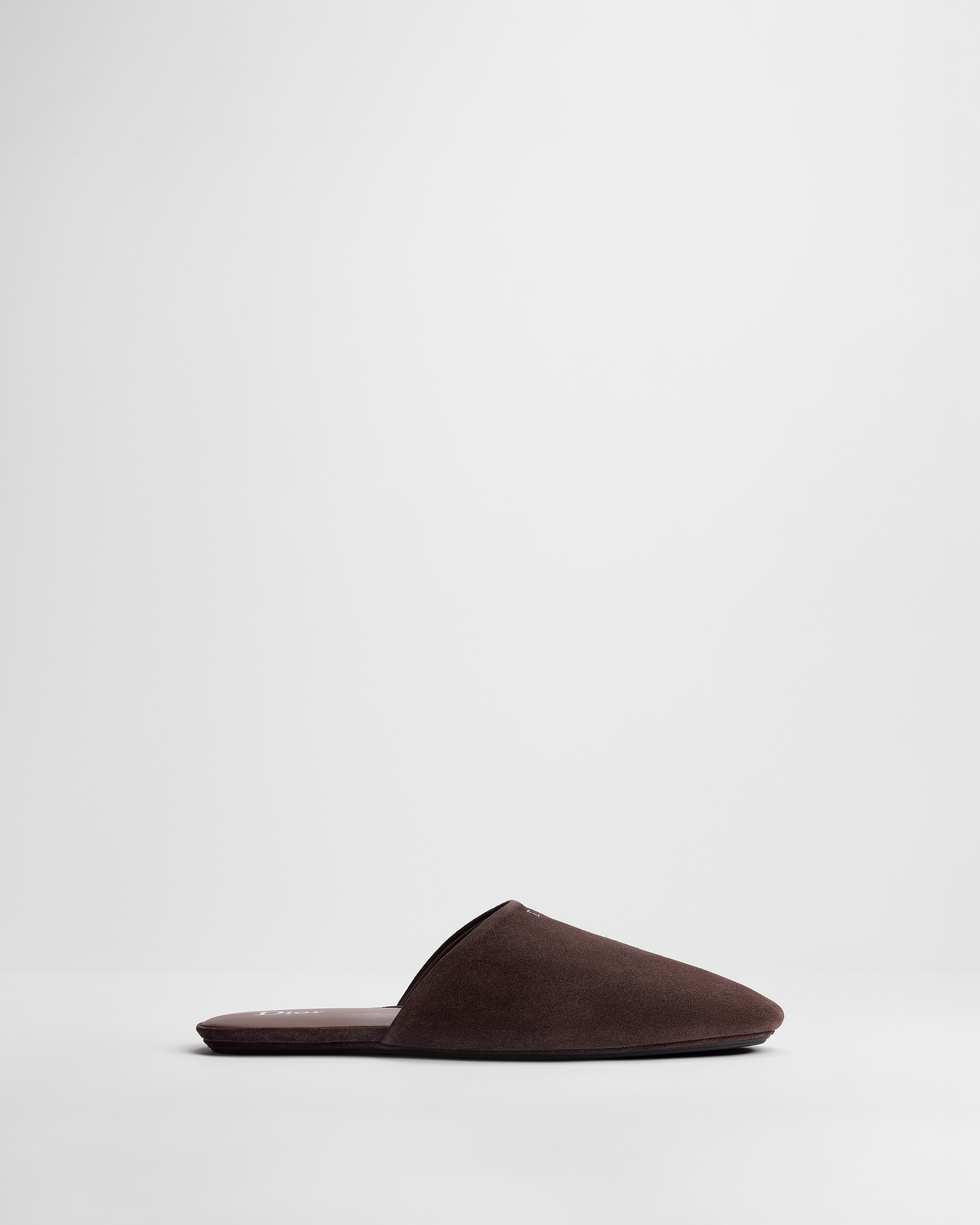 Mule InDior Veau velours marron foncé E02