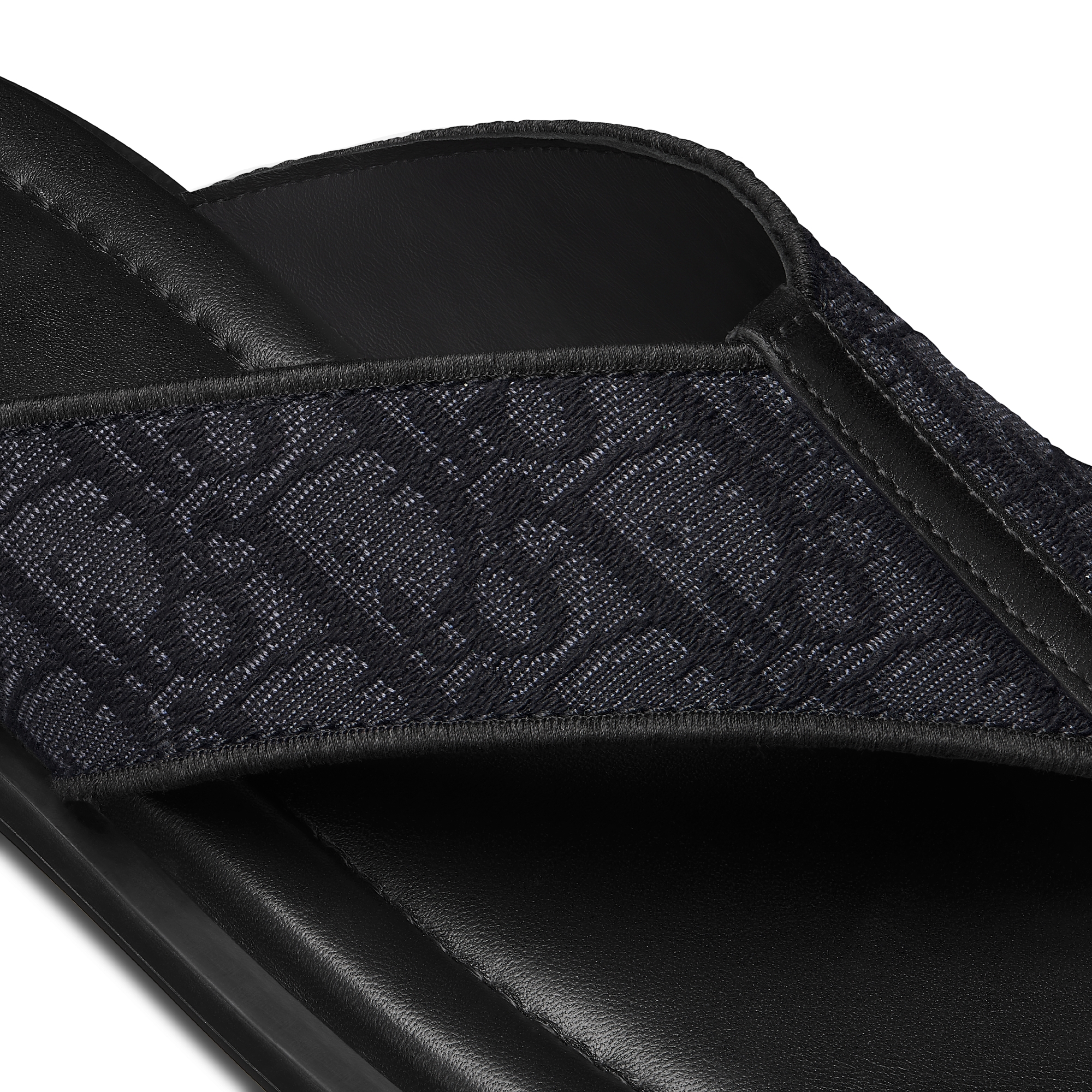 Dior Alias Thong Sandal Black Dior Oblique Jacquard E09