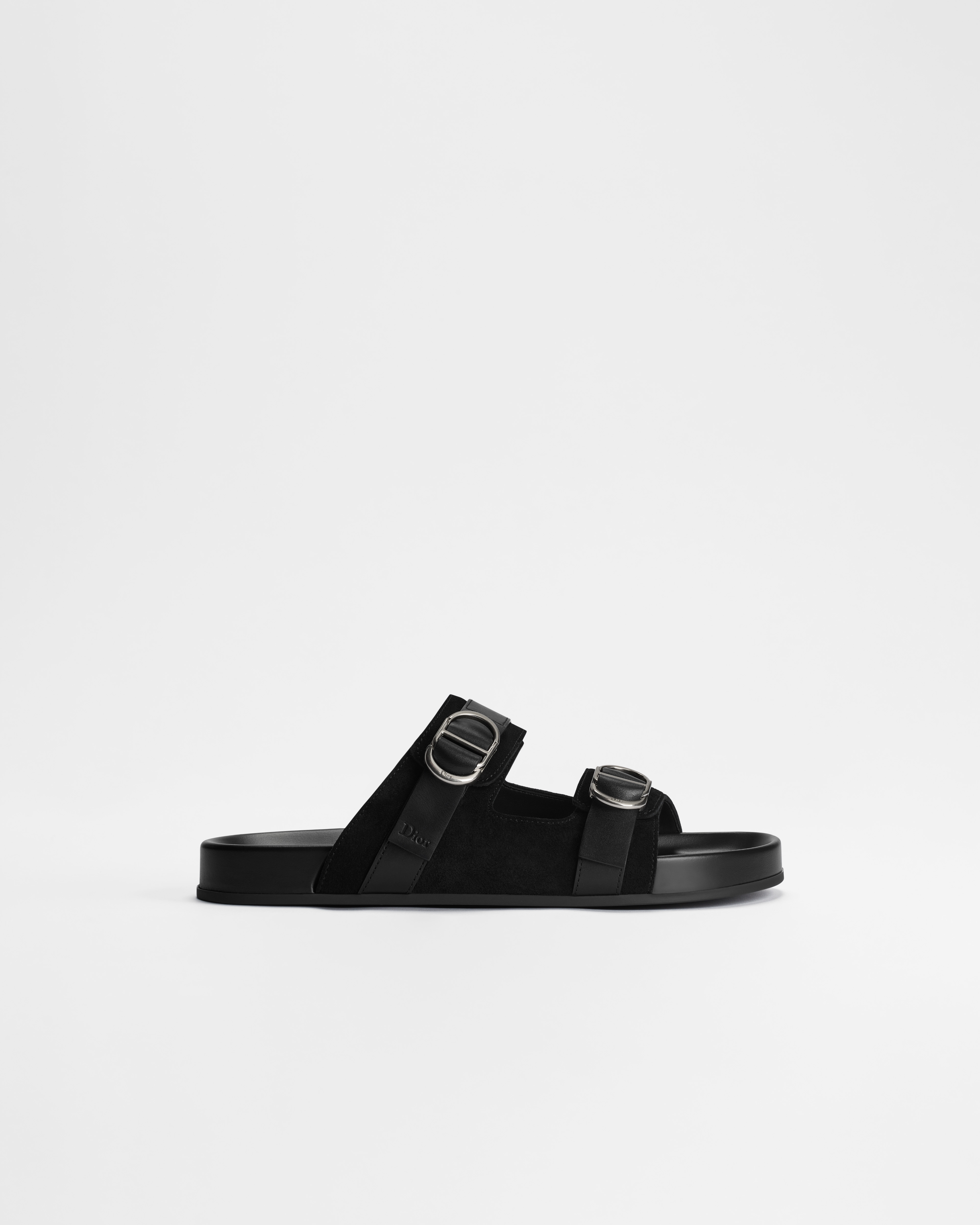 Sandália Dior Aqua Couro de vitelo acamurçado preto E02