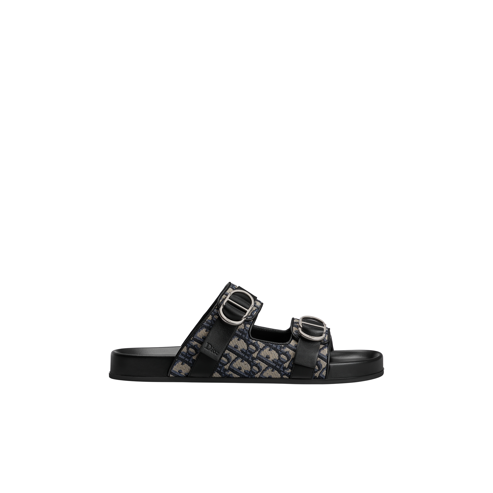  ผ้าแจ็กการ์ดลาย Dior Oblique สีเบจและสีดำ