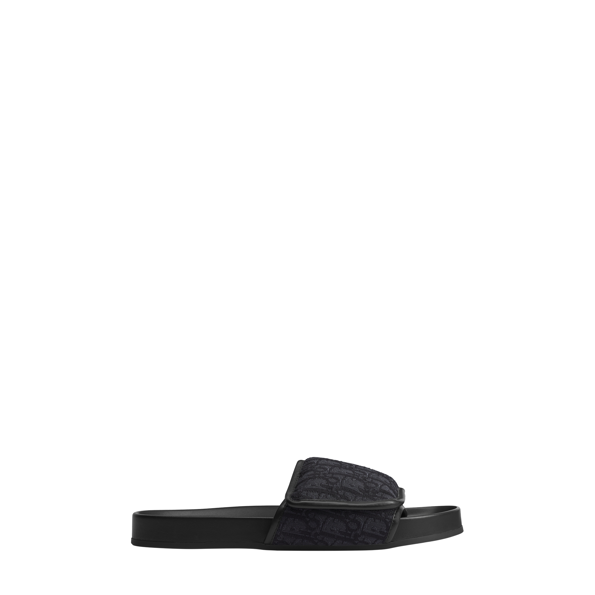 Dior Aqua Sandal Black Dior Oblique Jacquard E02
