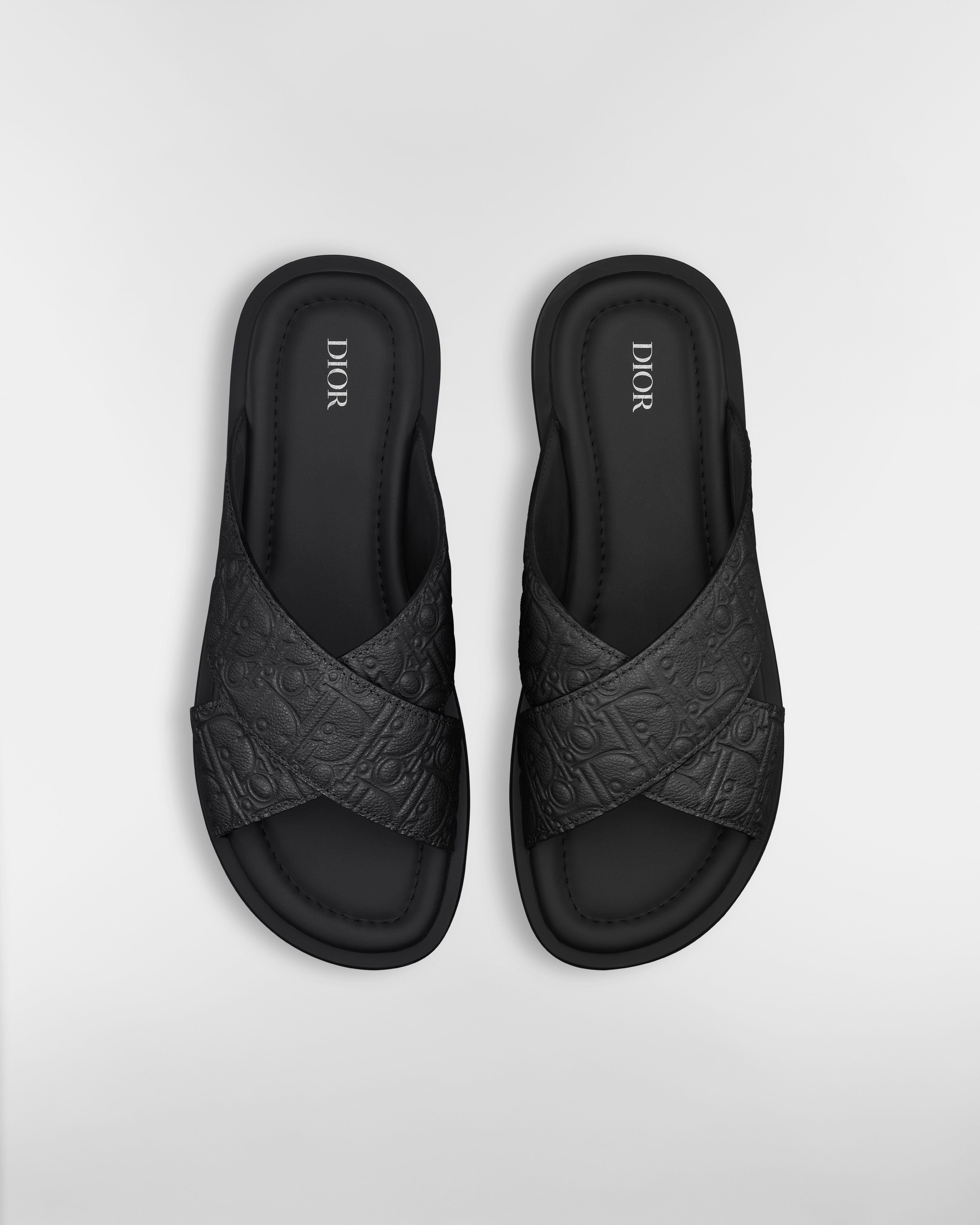 Dior Alias Sandal Black Dior Gravity leather E06