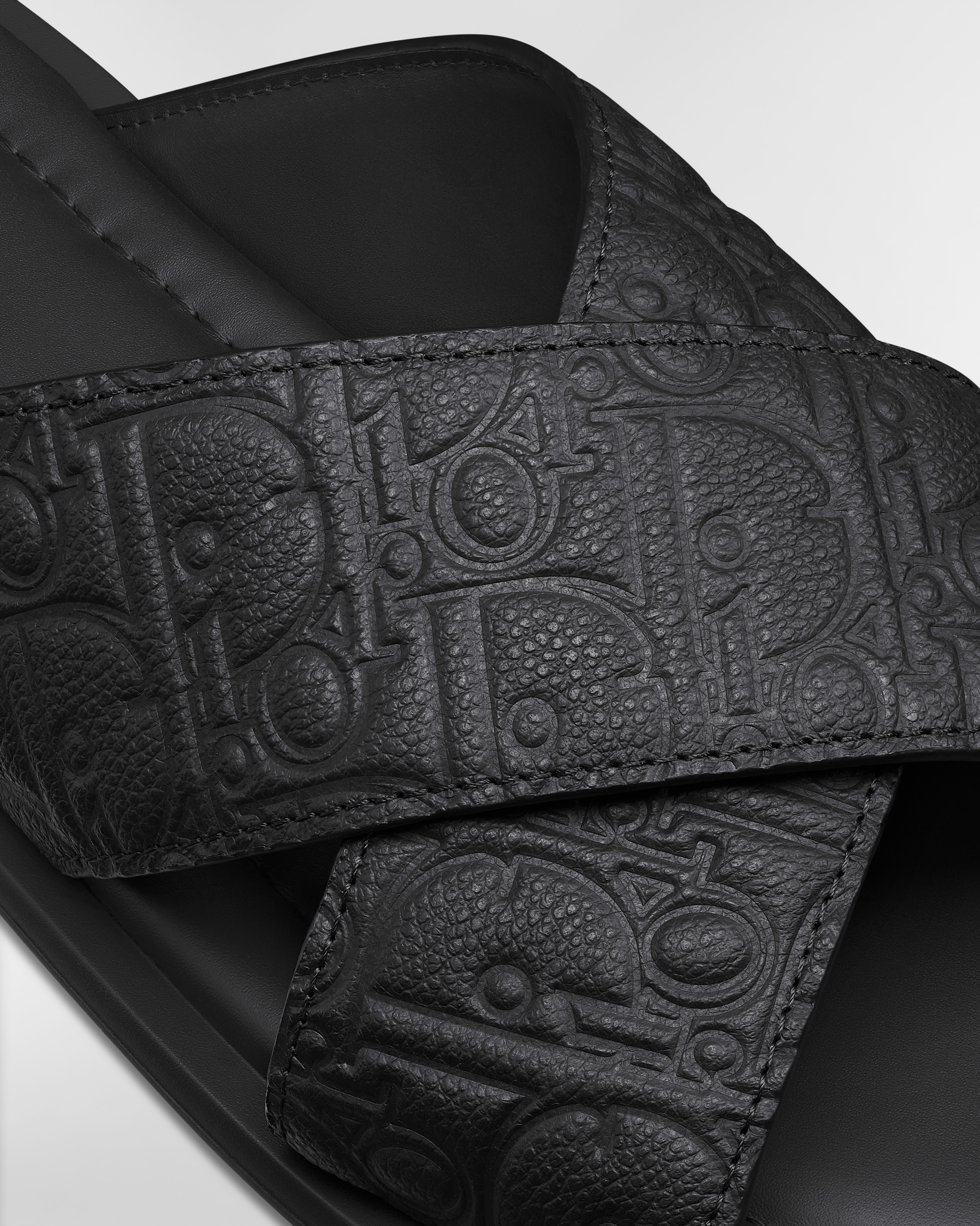 Dior Alias Sandal Black Dior Gravity leather E09