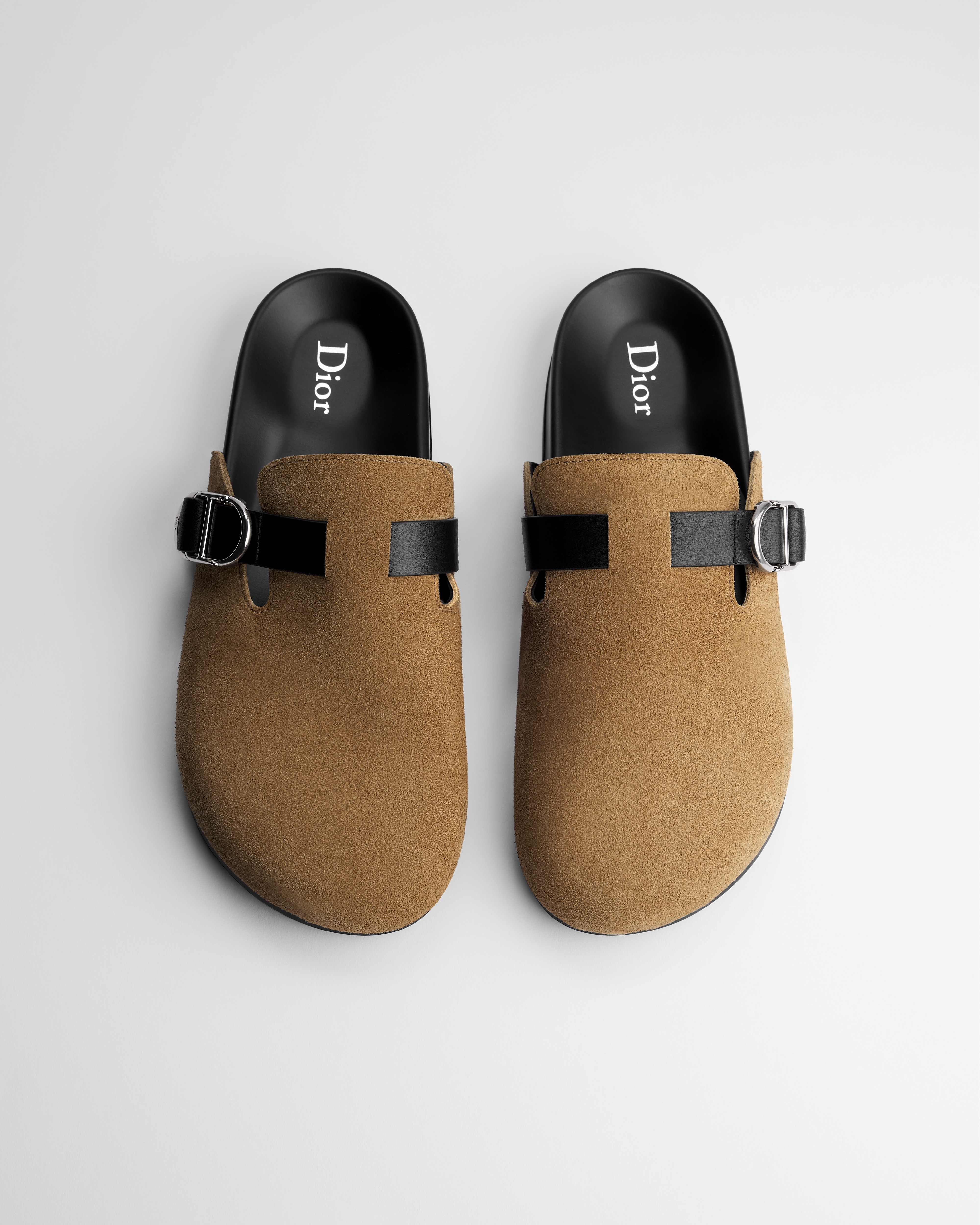 Sabot Dior Aqua Pelle di vitello scamosciata marrone chiaro E06
