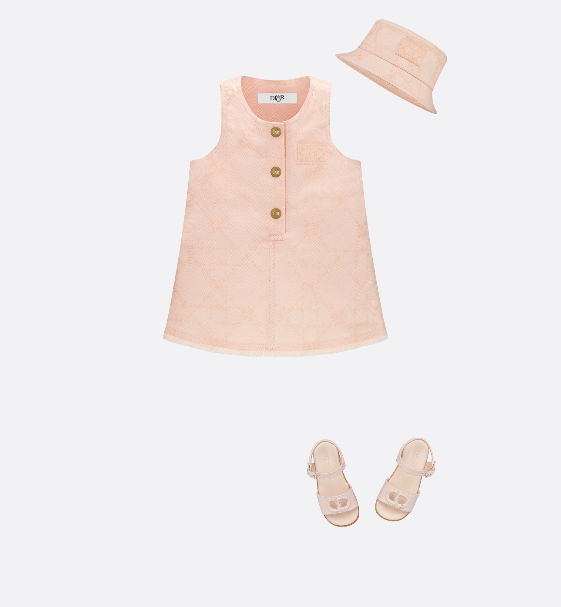 Baby Sandal Pale Pink Calfskin E12