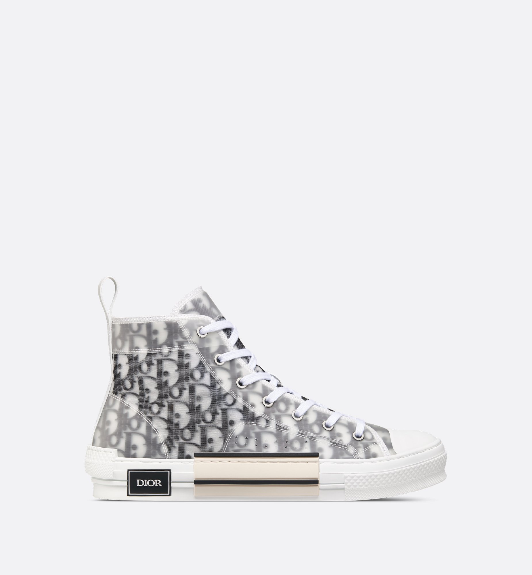 B23 League High-Top Sneaker White and Black Dior Oblique B23 League High-Top Sneaker White and Black Dior Oblique