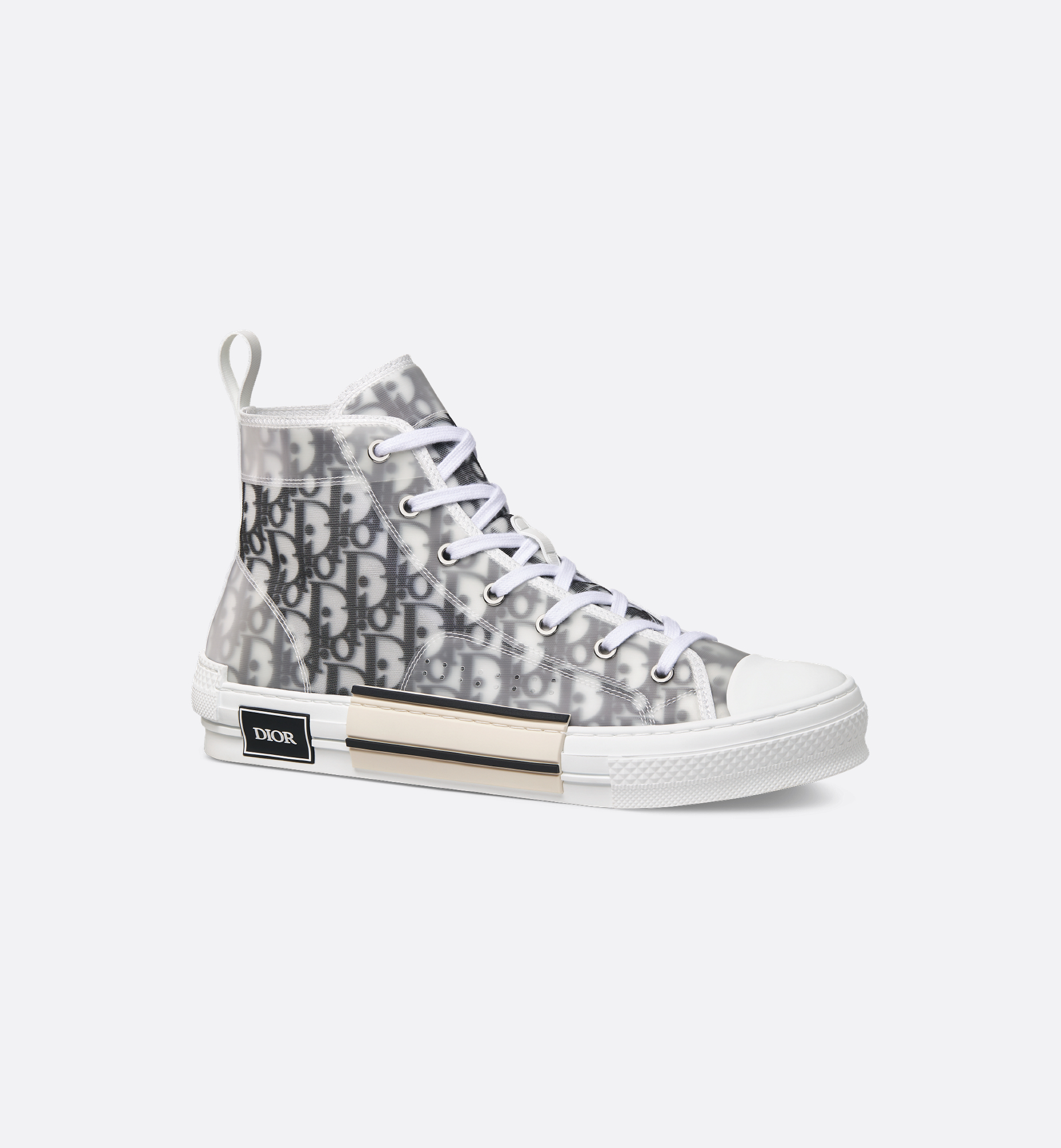 B23 League High-Top Sneaker White and Black Dior Oblique B23 League High-Top Sneaker White and Black Dior Oblique