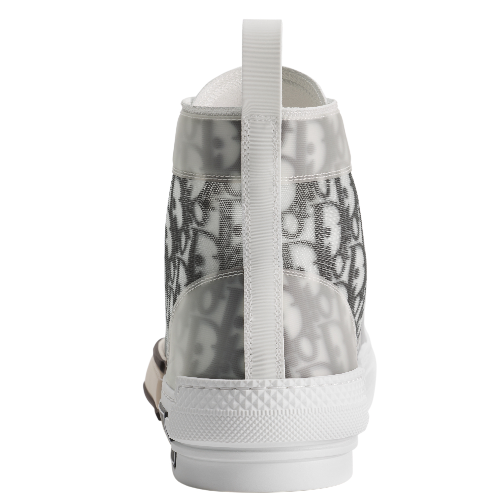 B23 League High-Top Sneaker White and Black Dior Oblique Canvas E08