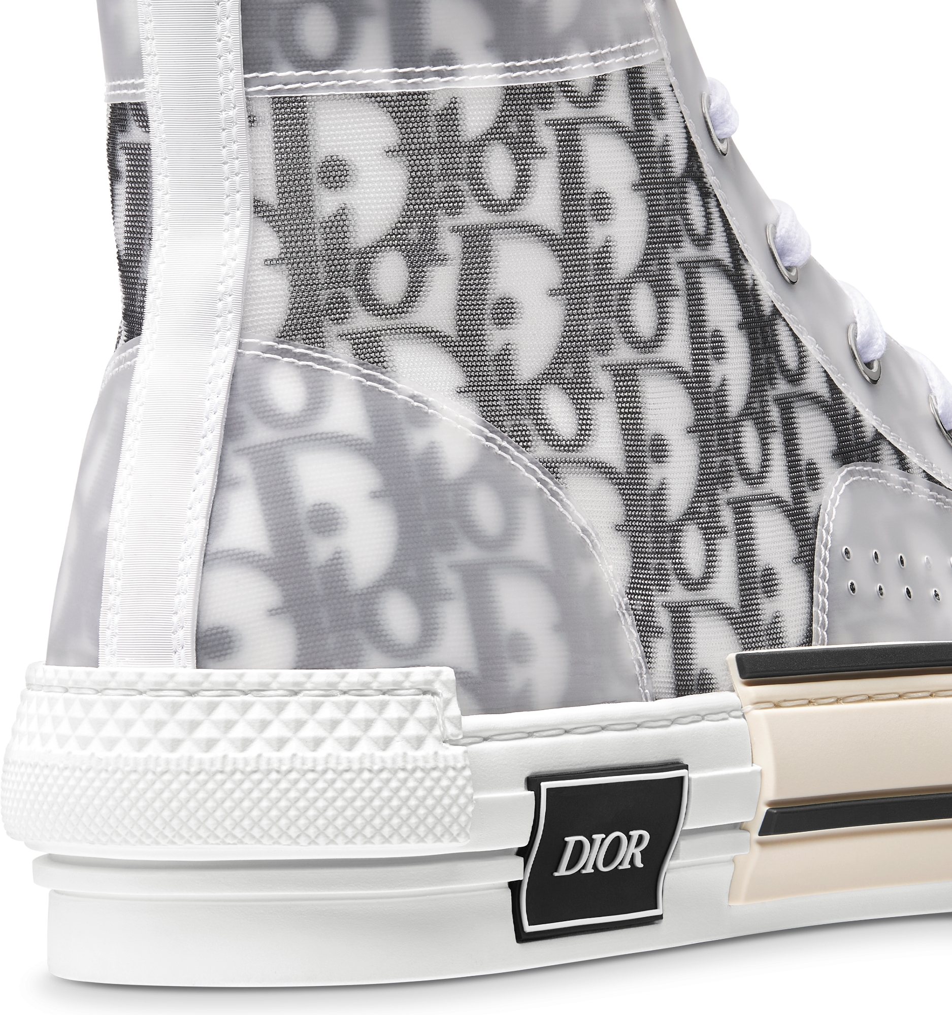 Dior monogram high top sneakers best sale