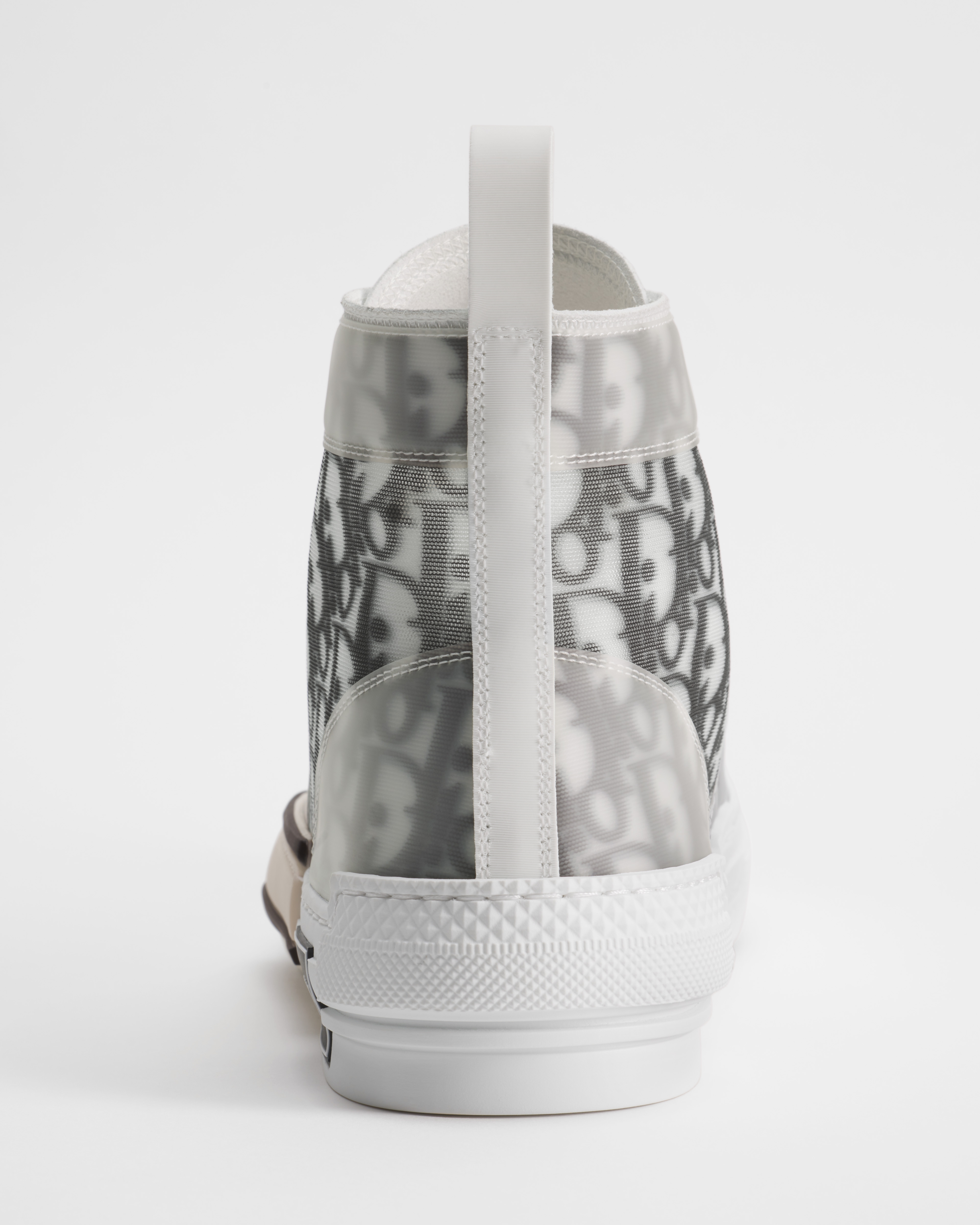 Sneaker B23 League haute Toile Dior Oblique blanc et noir E08