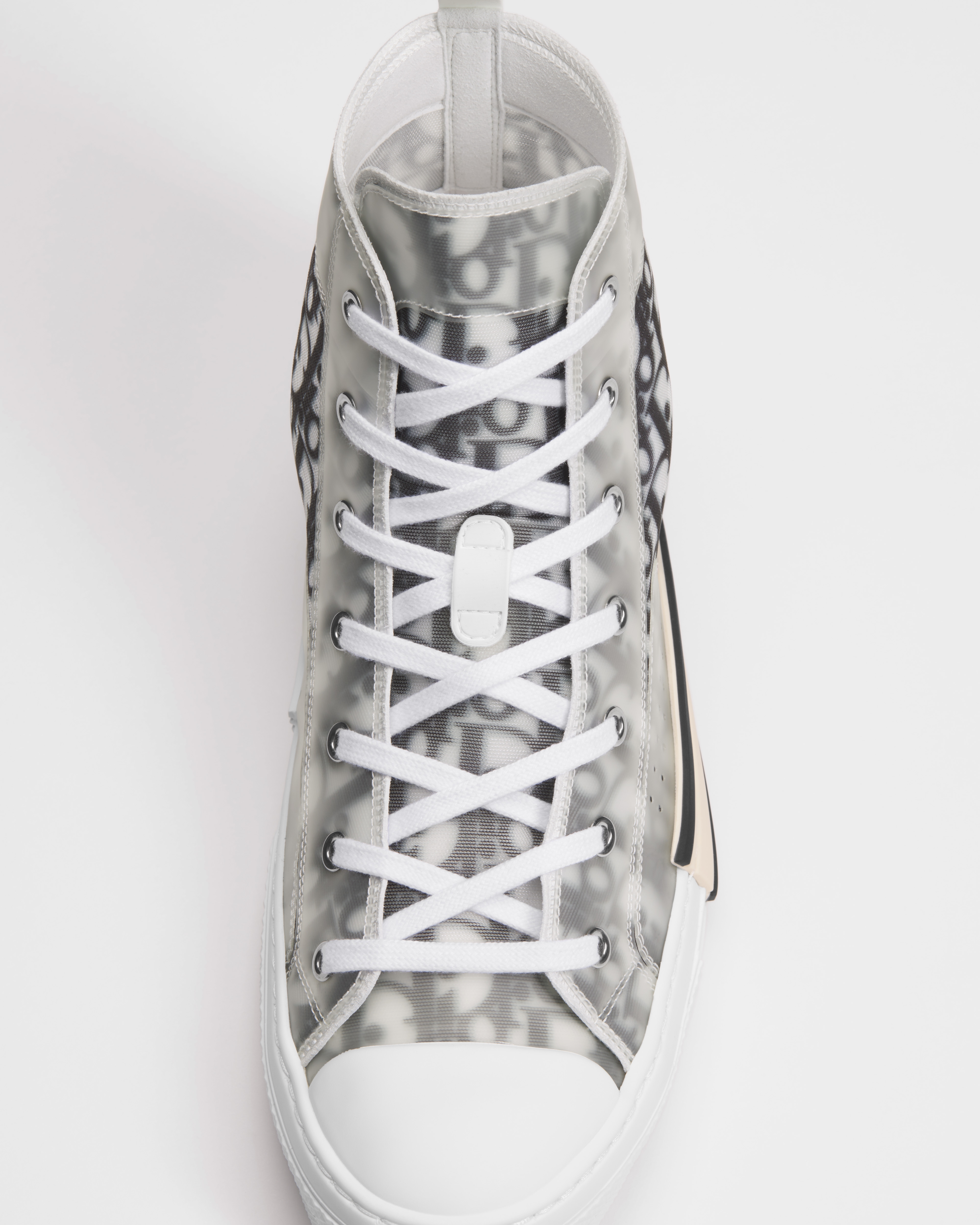 Sneaker B23 League haute Toile Dior Oblique blanc et noir E12