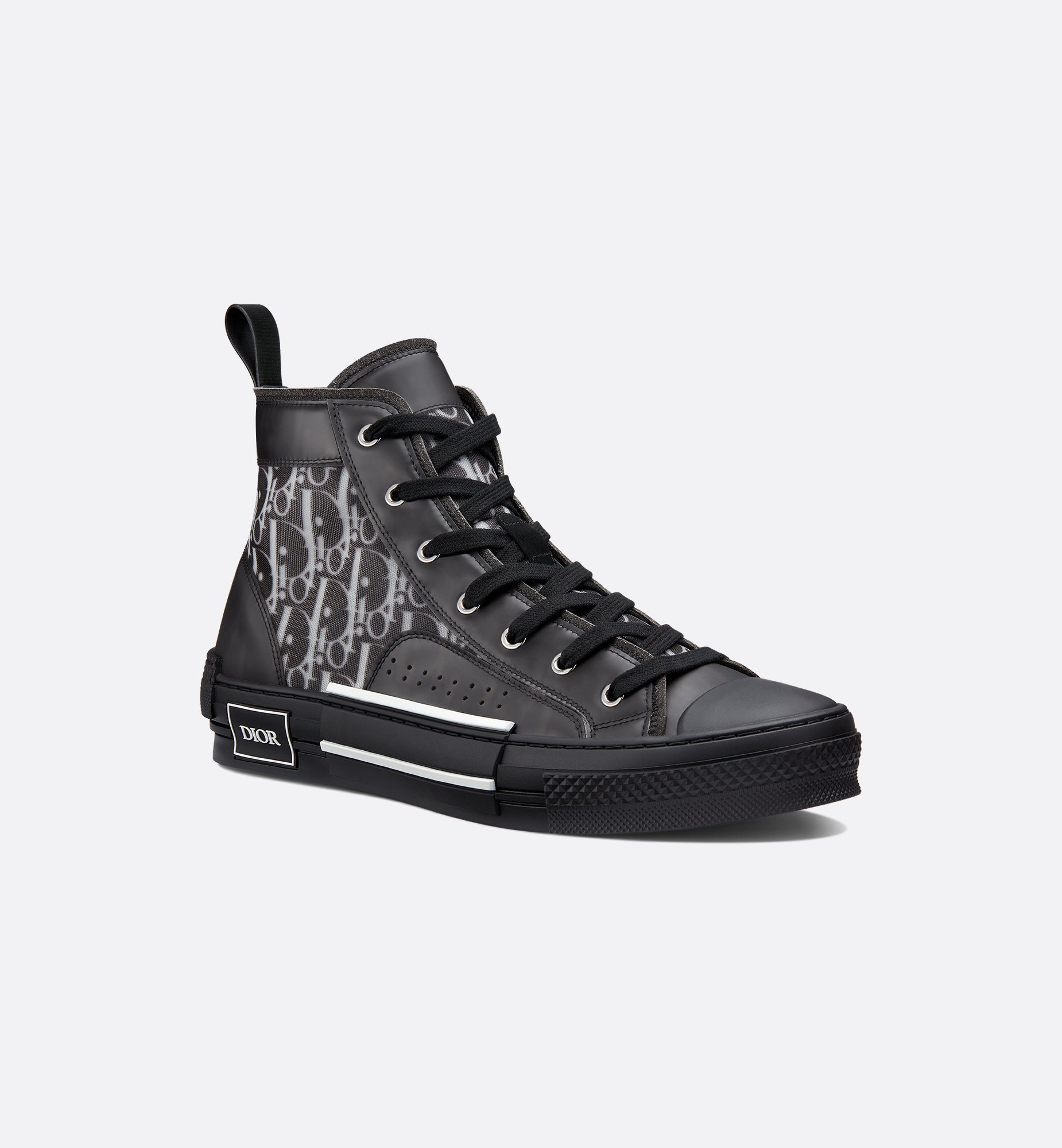 B23 League High-Top Sneaker White and Black Dior Oblique B23 League High-Top Sneaker White and Black Dior Oblique