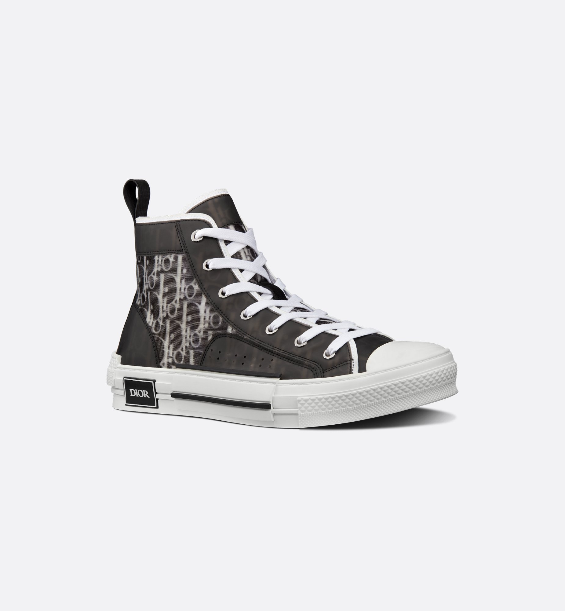 B23 League High-Top Sneaker White and Black Dior Oblique B23 League High-Top Sneaker White and Black Dior Oblique