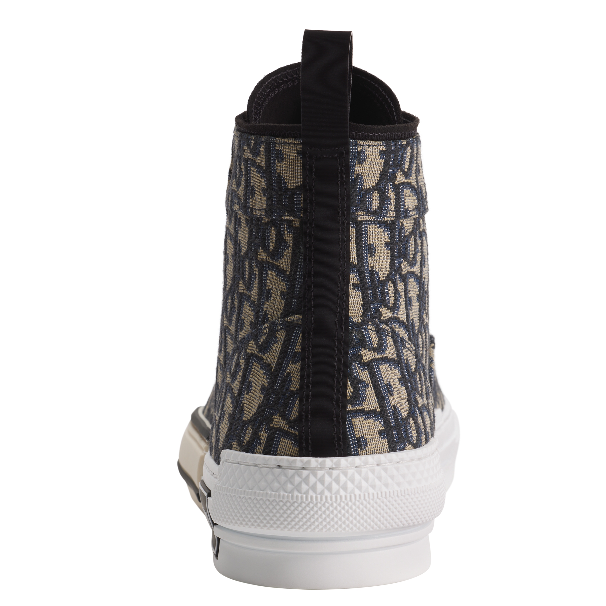 B23 League High-Top Sneaker Beige and Black Dior Oblique Jacquard E08