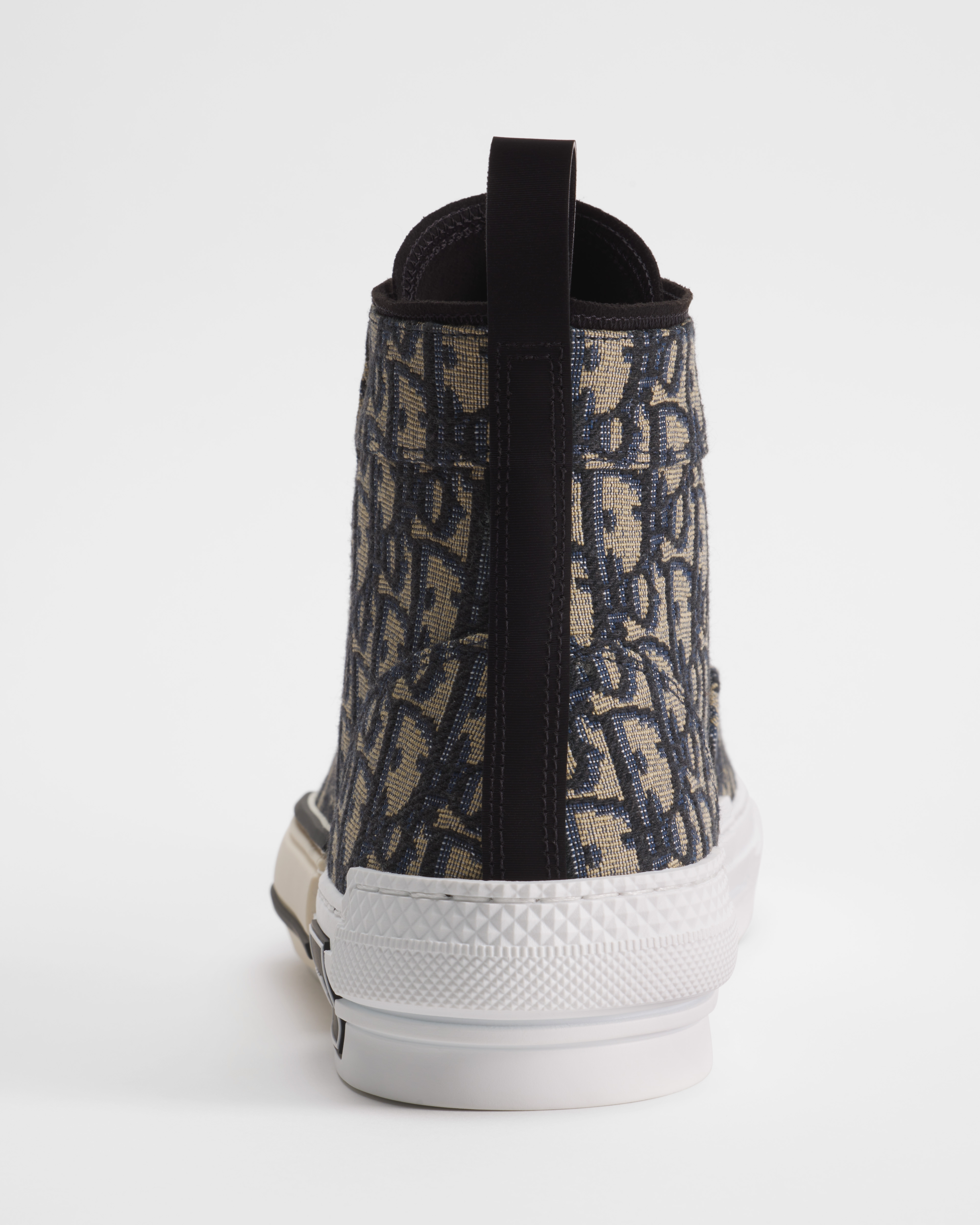 B23 League High-Top Sneaker Beige and Black Dior Oblique Jacquard E08