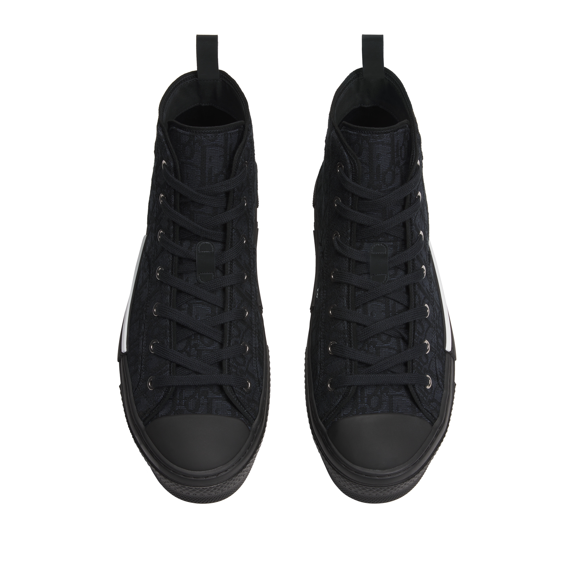 B23 League High-Top Sneaker Black Dior Oblique Jacquard E06