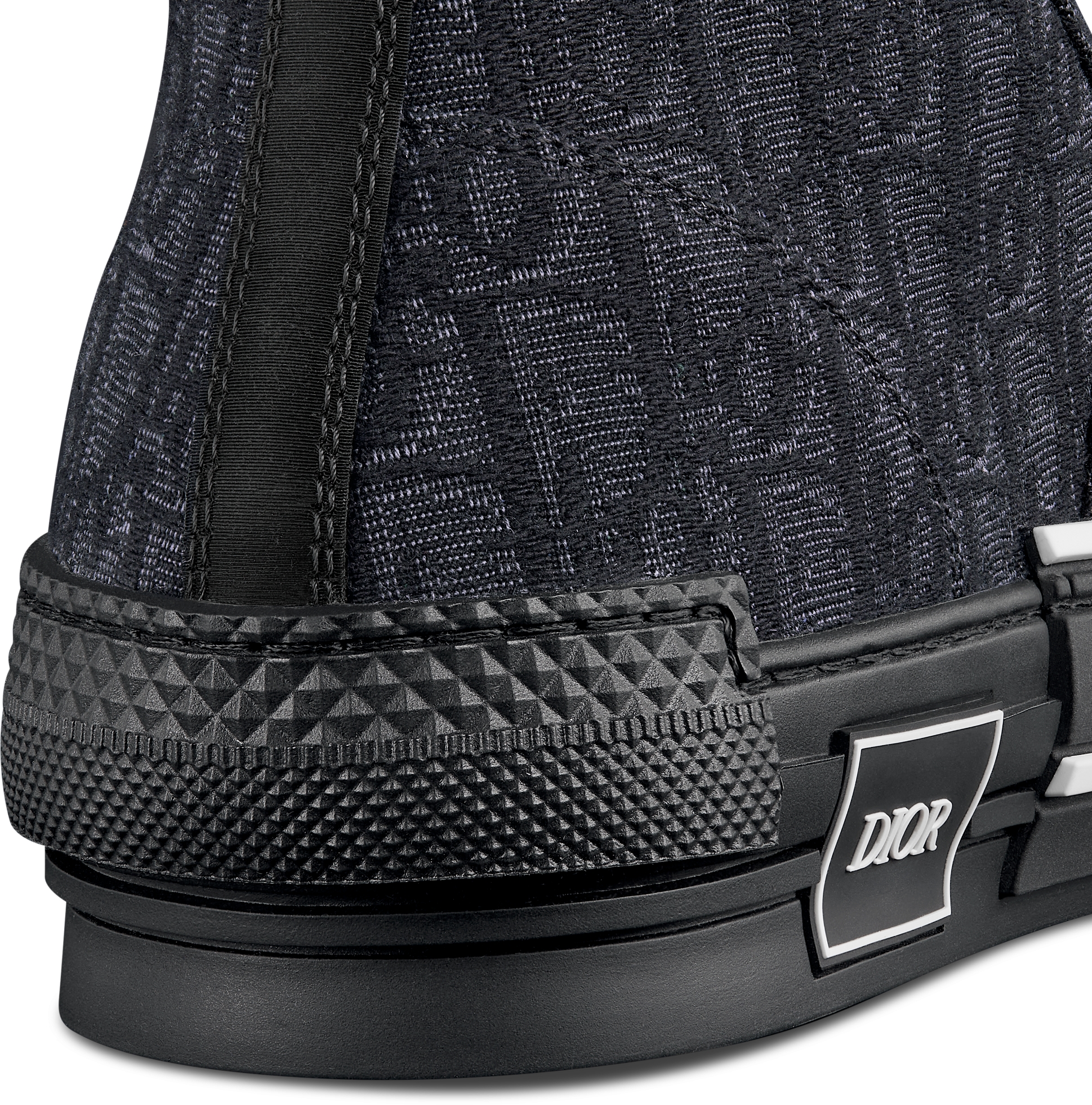 B23 High Top Sneaker Black Dior Oblique Jacquard DIOR