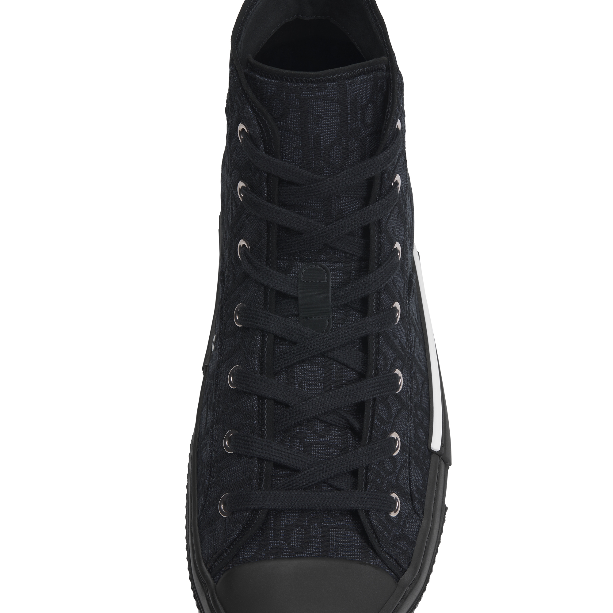 B23 League High-Top Sneaker Black Dior Oblique Jacquard E12
